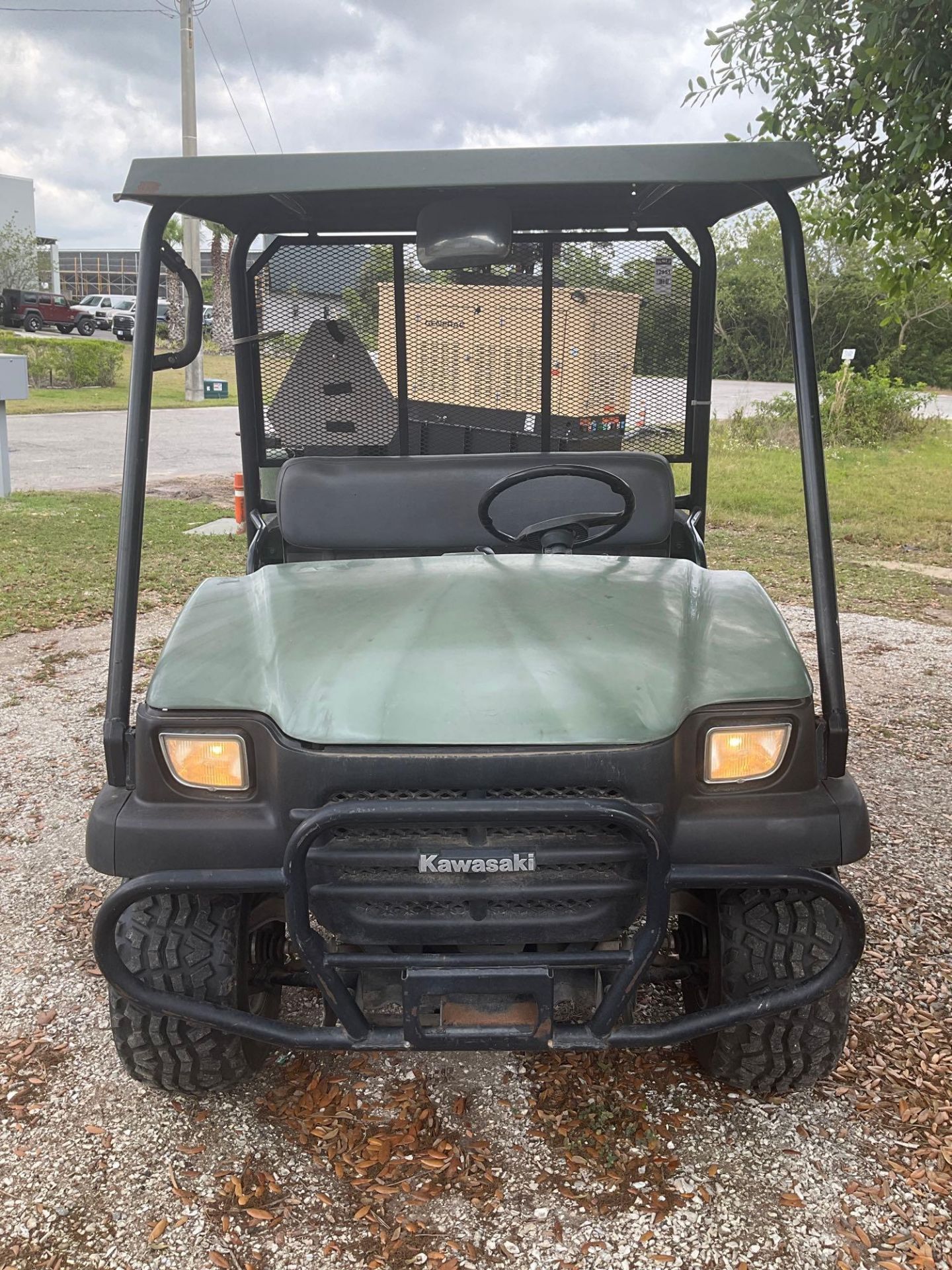 KAWASAKI ATV, GAS POWERED, 4WD, MANUAL DUMP BED, BALL HITCH, BILL OF SALE ONLY, RUNS AND DRIVES - Image 13 of 13