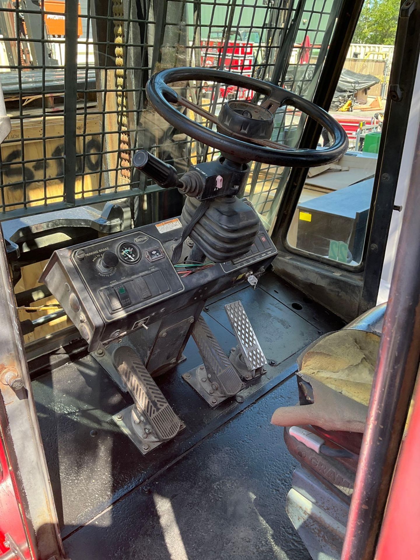 TAYLOR FORKLIFT MODEL T-300M, DIESEL, DOUBLE ENTRY ENCLOSED CAB, APPROX MAX CAPACITY 30,000LBS - Image 12 of 15