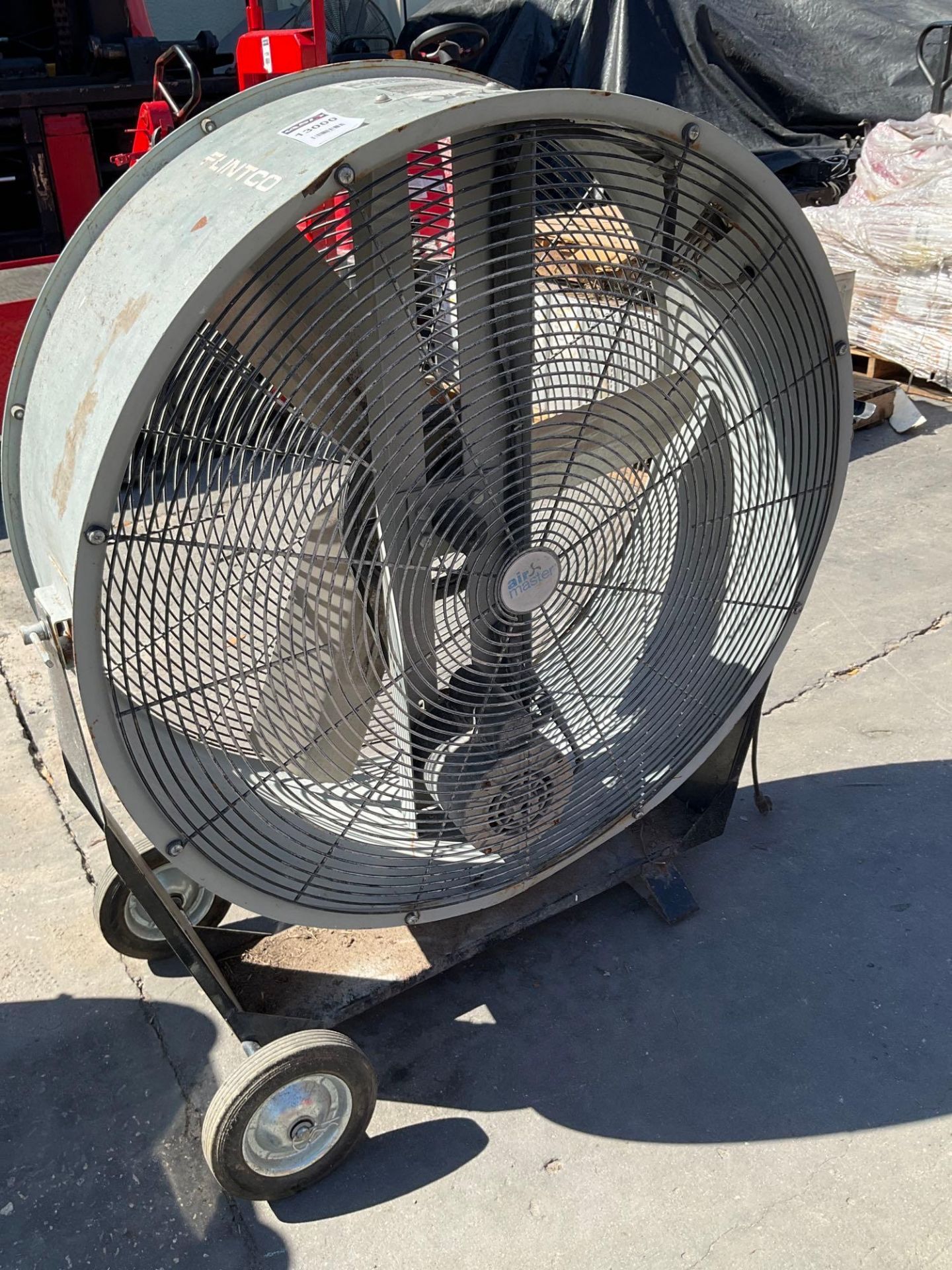 AIRMASTER BELT DRIVE PORTABLE MANCOOLER FAN ON WHEELS, ELECTRIC, DID NOT POWER ON - Image 4 of 5