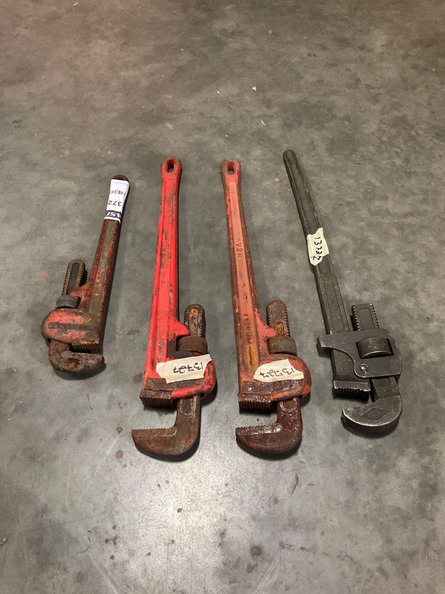 ( 2) RIDGID ( 1 ) CRAFTSMAN & ( 1 ) MISC PIPE WRENCHES - Image 2 of 6
