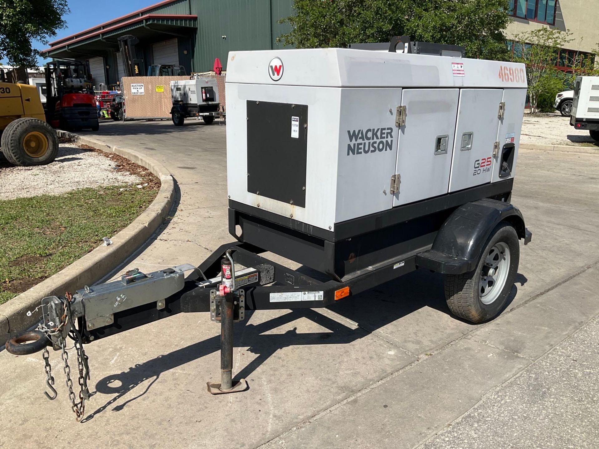 2017 WACKER NEUSON G25 20KW GENERATOR, DIESEL, ISUZU ENGINE,  TRAILER MOUNTED, APPROX PHASE 3/1, APP - Image 14 of 20