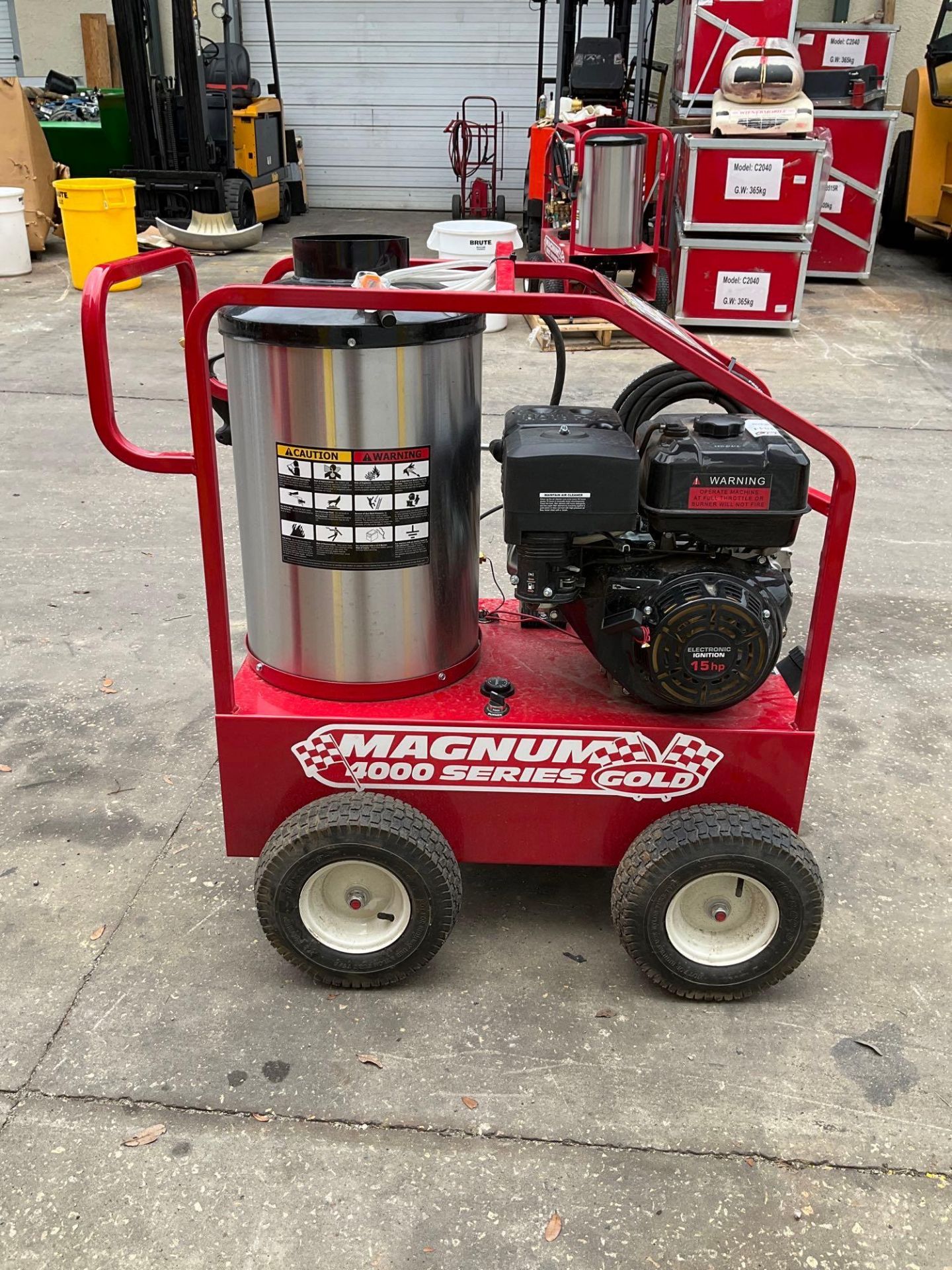 UNUSED 2023 MAGNUM 4000 SERIES GOLD HOT WATER PRESSURE WASHER,DIESEL GAS POWER - Image 9 of 14