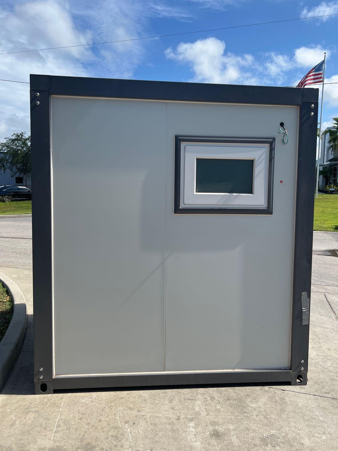 UNUSED PORTABLE BATHROOM UNIT WITH VANITY, SHOWER, TOILET, WINDOW, PLUMBING AND ELECTRIC HOOK UP, 11 - Image 6 of 13