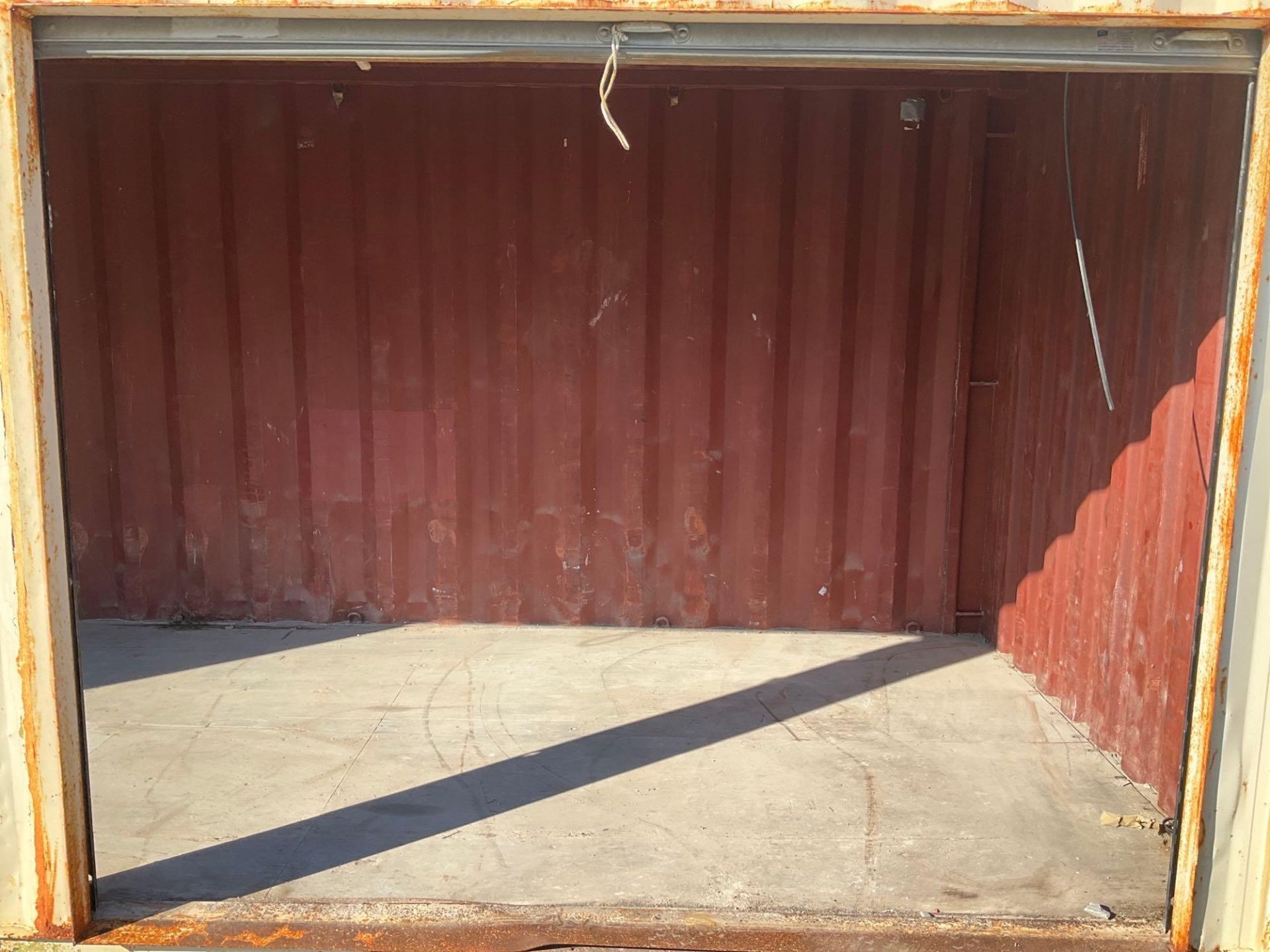 20' STORAGE CONTAINER WITH SIDE ROLL UP DOORS, APPROX 102” TALL x 96” WIDE x 238” DEEP ( CONTENTS NO - Image 11 of 12