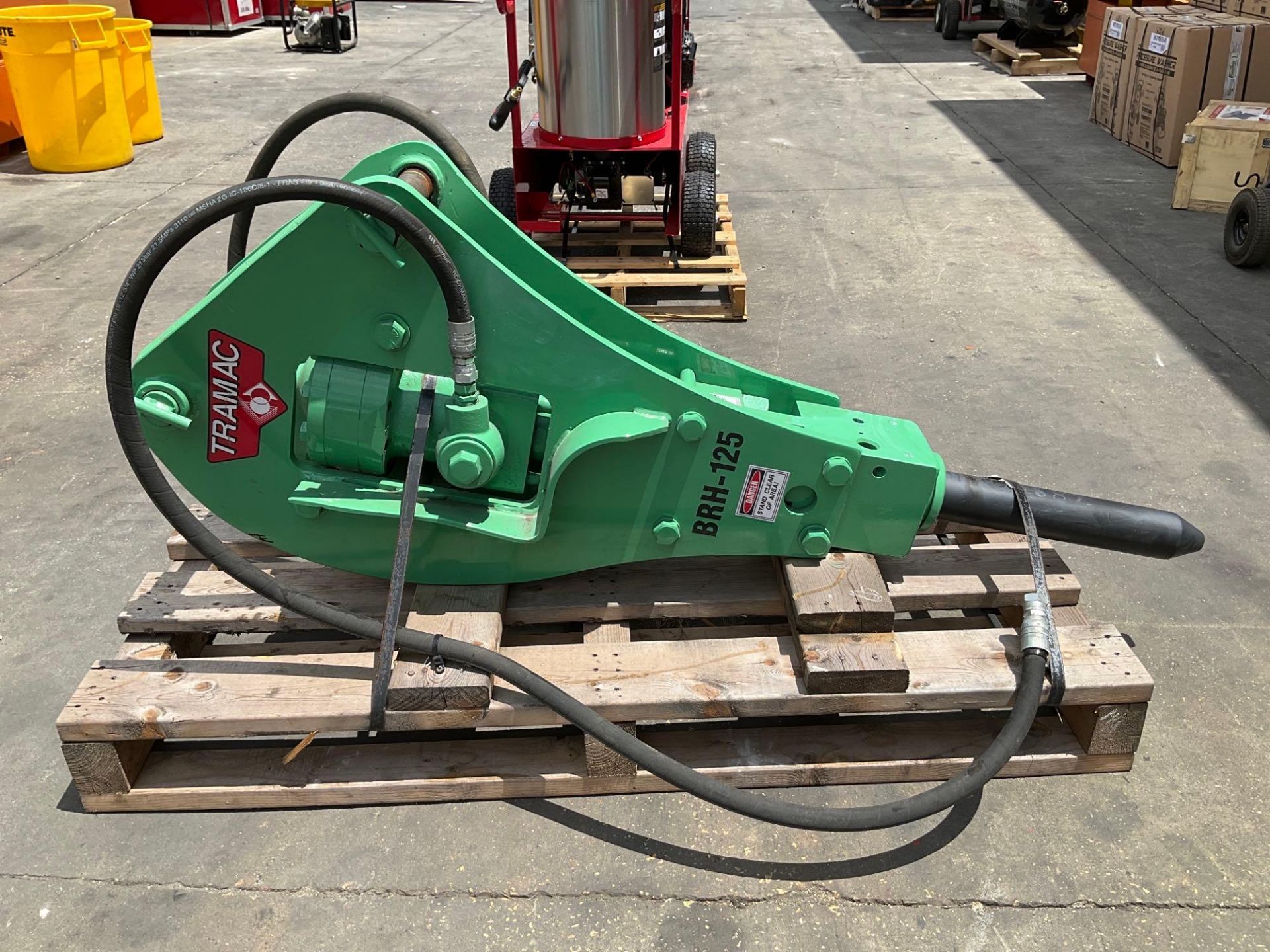 UNUSED TRAMAC HYDRAULIC HAMMER ATTACHMENT MODEL BRH 125, APPROX 66” - Image 6 of 8