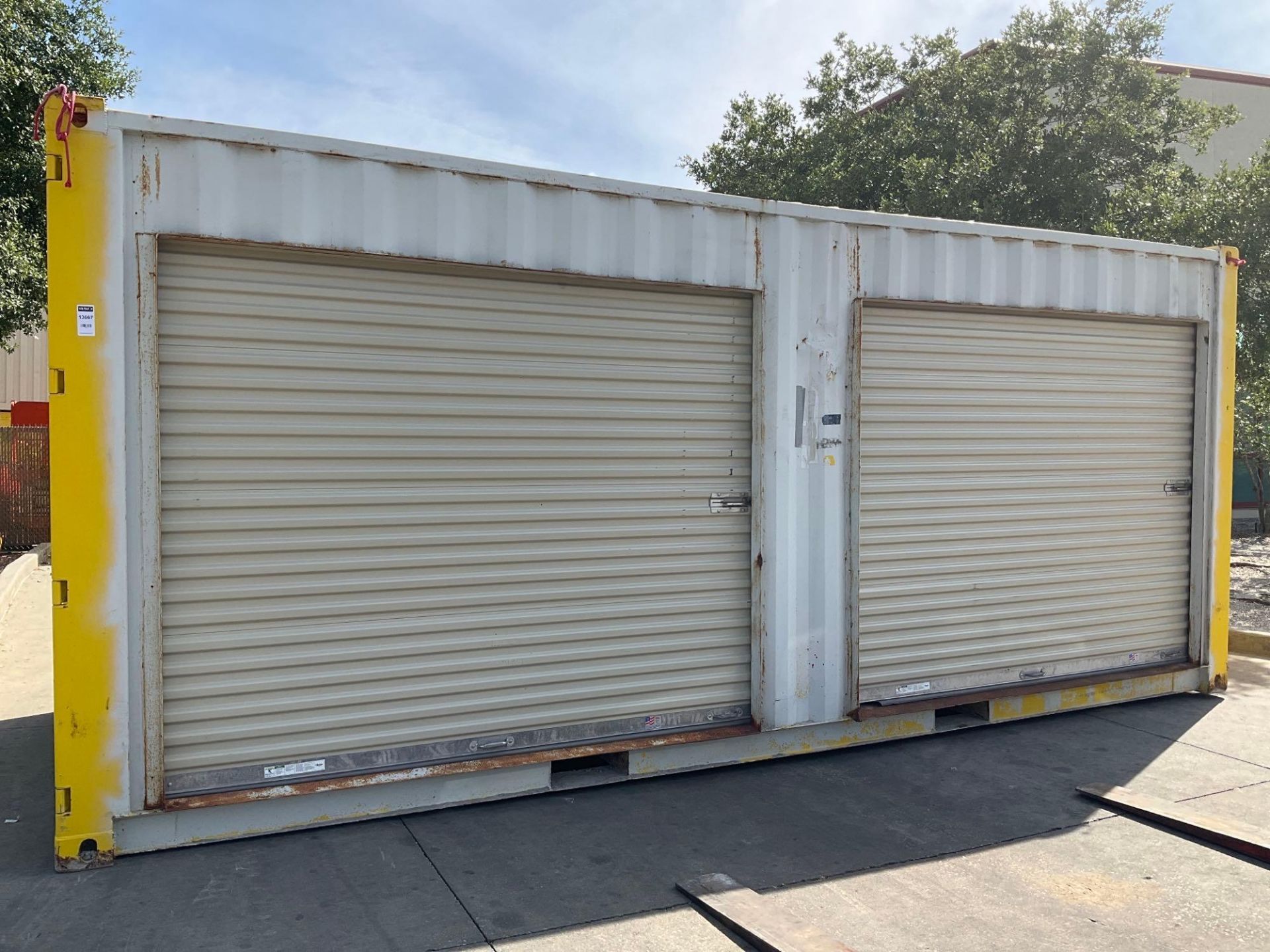 2019 20' STORAGE CONTAINER WITH SIDE ROLL UP DOORS, APPROX 102” TALL x 96” WIDE x 238” DEEP ( CONTEN - Image 2 of 9