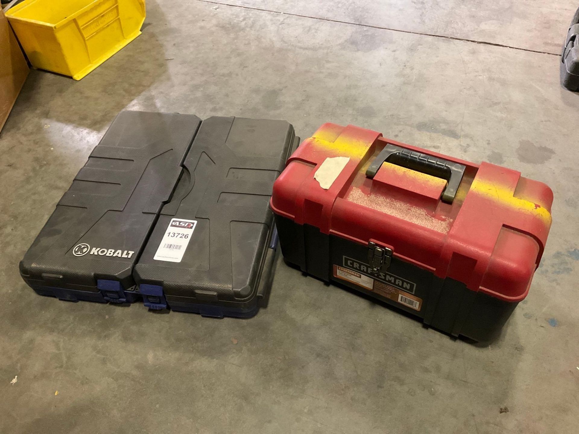( 1 ) KOBALT MECHANIC TOOL SETS & ( 1 ) CRAFTSMAN 17” W TOOL BOX WITH SOME CONTENTS - Image 4 of 5