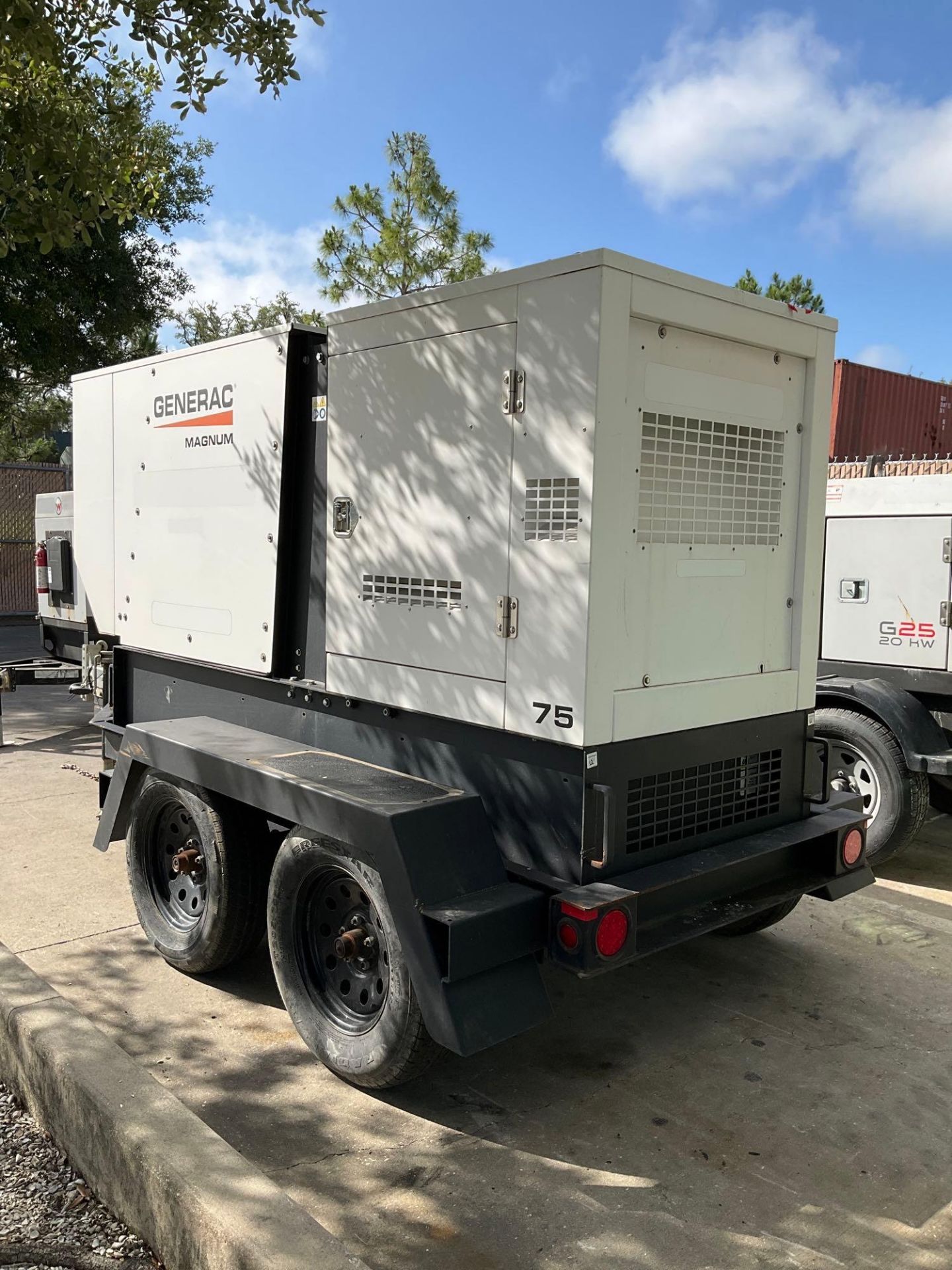 2018 GENERAC MAGNUM 75 GENERATOR MODEL MDG75, DIESEL, JOHN DEERE ENGINE, TRAILER MOUNTED, PHASE 1/3, - Image 4 of 23