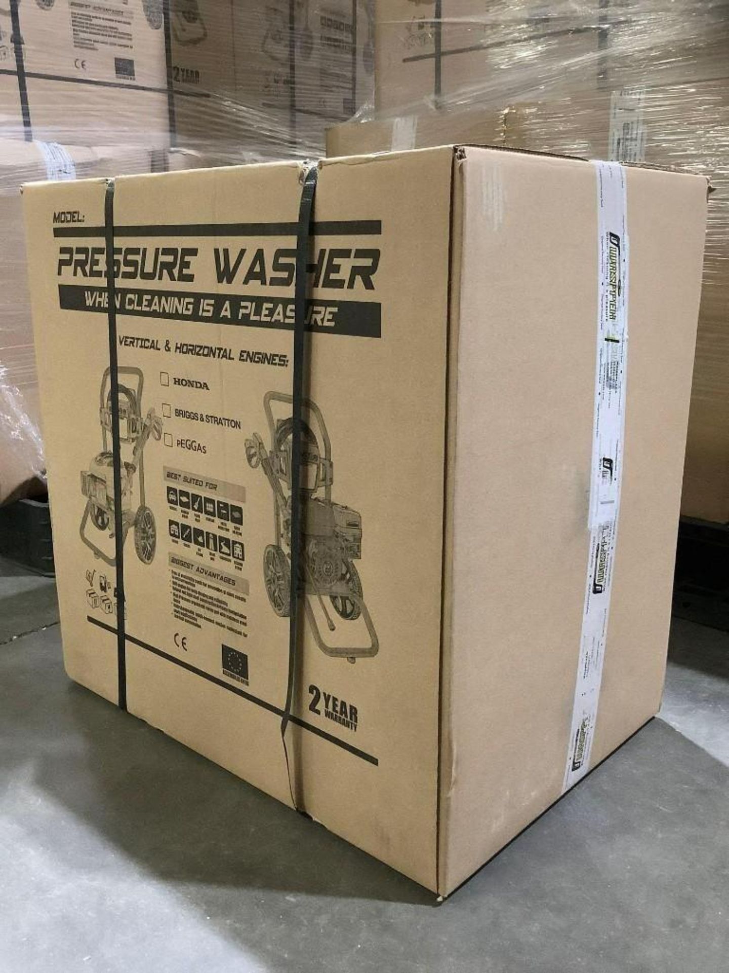 UNUSED WASPPER PRESSURE WASHER MODEL W3100VA, GAS POWERED, APPROX 3100PSI, APPROX 2.9 GPM, APPROX 6,