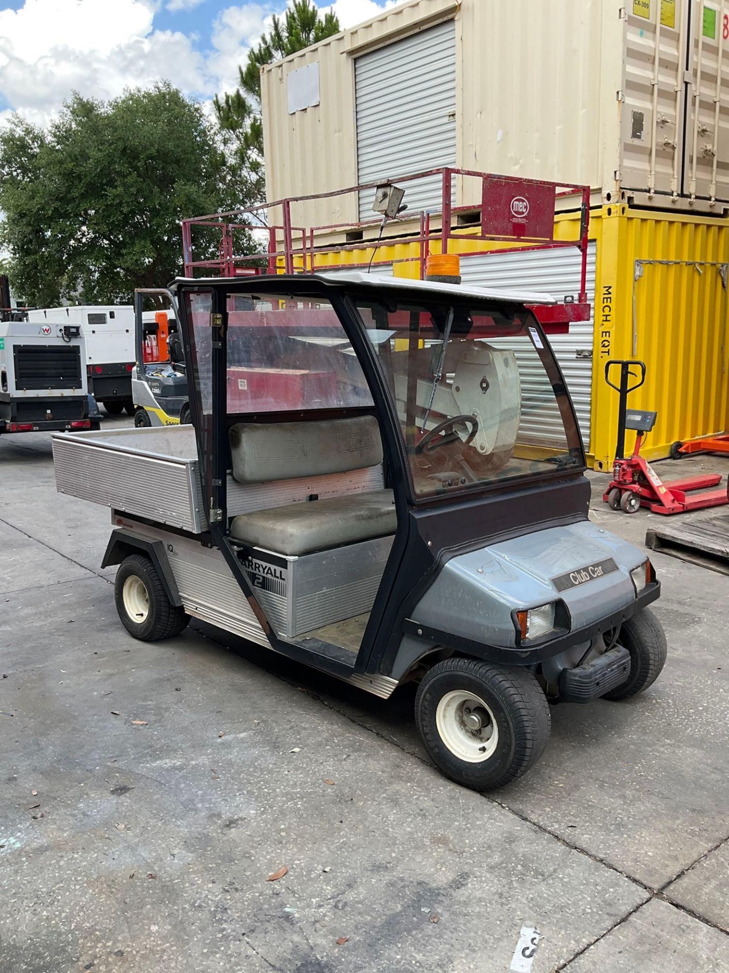 CLUB CAR CARRYALL 2 ATV, ELECTRIC, APPROX 48 VOLTS, MANUAL DUMP BED, HITCH, NEW BATTERIES, RUNS & DR - Image 7 of 11