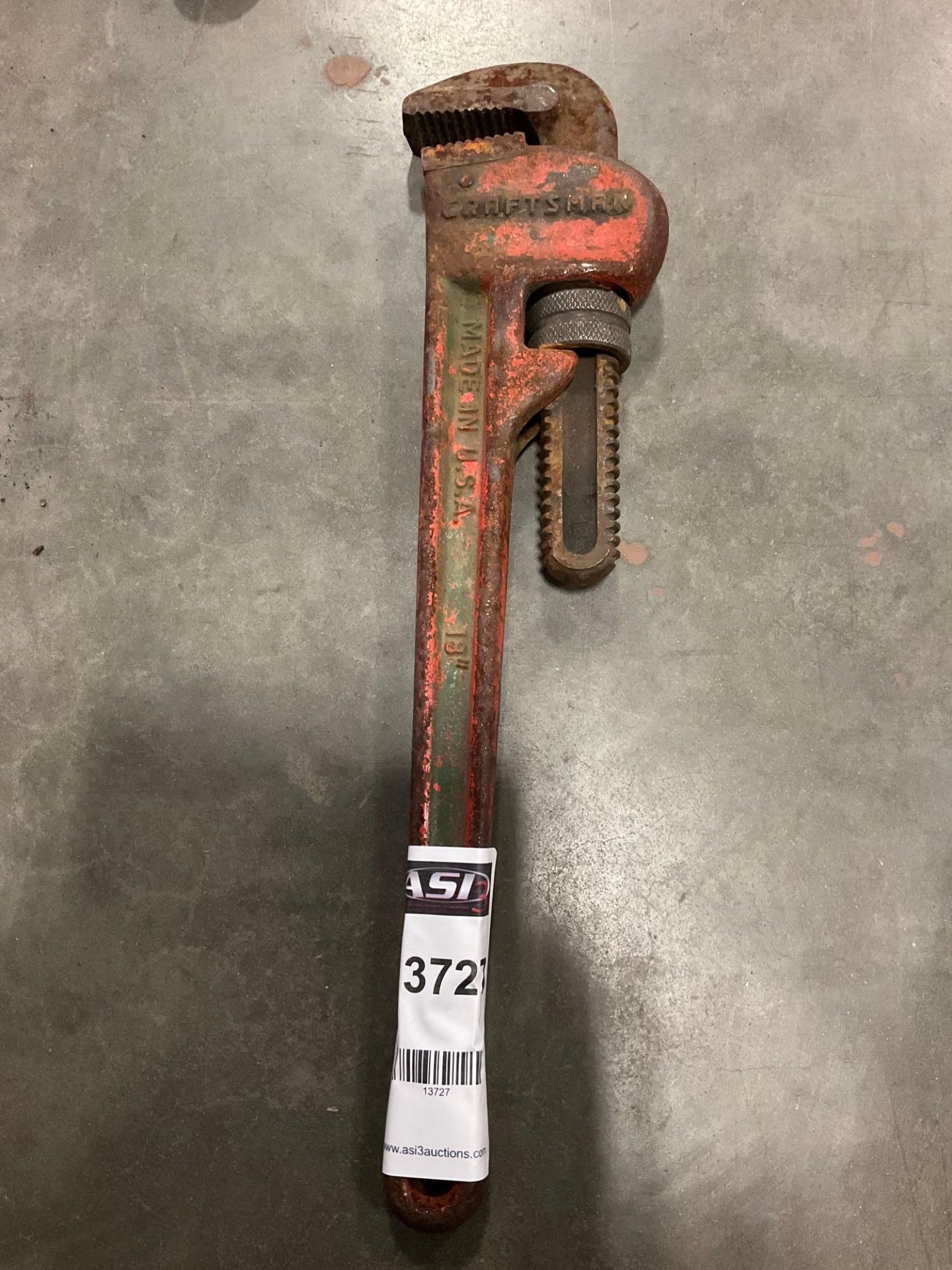 ( 2) RIDGID ( 1 ) CRAFTSMAN & ( 1 ) MISC PIPE WRENCHES - Image 6 of 6