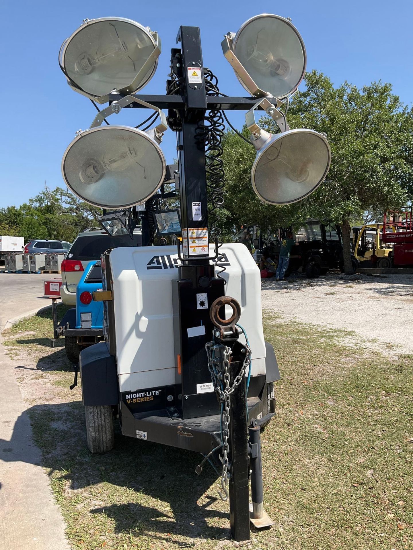 2018 ALLMAND NIGHT-LITE V-SERIES GENERATOR WITH LIGHT TOWER, DIESEL, MITSUBISHI ENGINE, TRAILER MOUN - Image 8 of 19