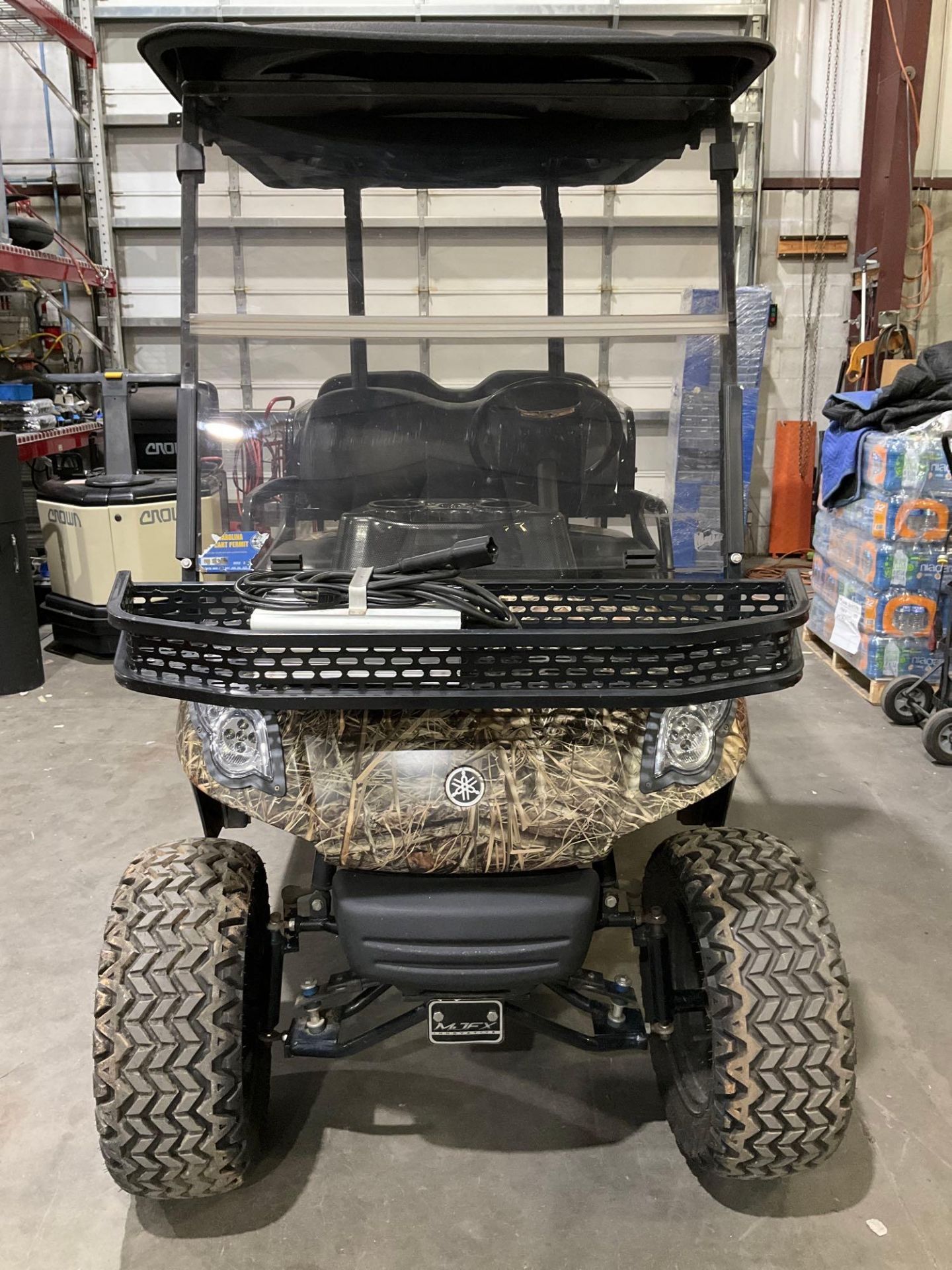 YAMAHA GOLF CART , ELECTRIC , APPROX 48 VOLTS , NEXT CAMO EVO, BACK SEAT FOLDS DOWN TO FLAT BED, UTI - Image 7 of 16