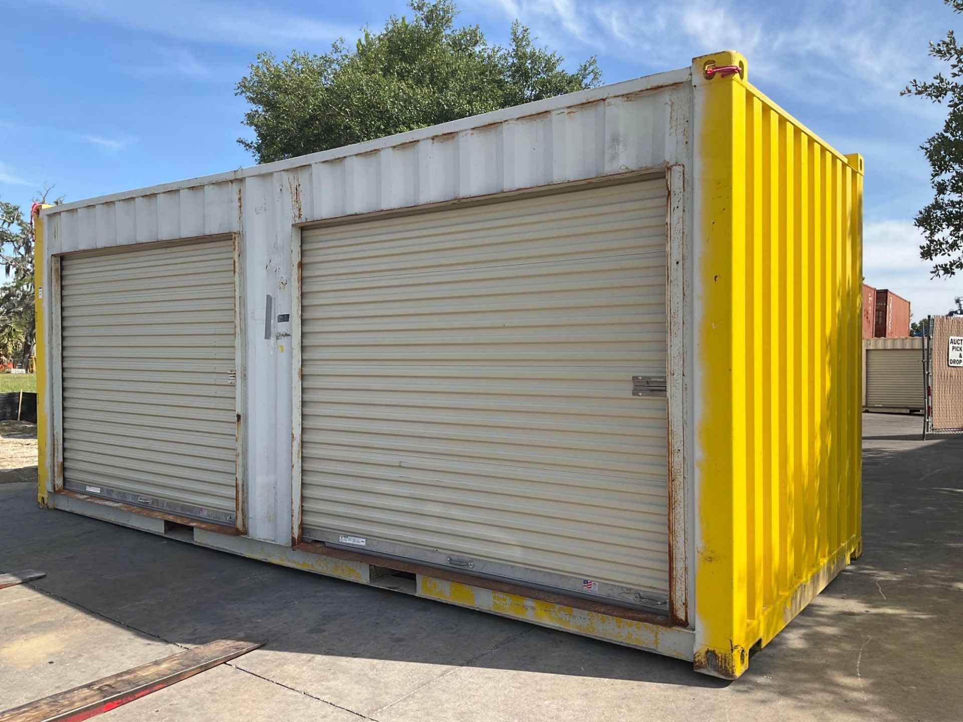 2019 20' STORAGE CONTAINER WITH SIDE ROLL UP DOORS, APPROX 102” TALL x 96” WIDE x 238” DEEP ( CONTEN - Image 3 of 9