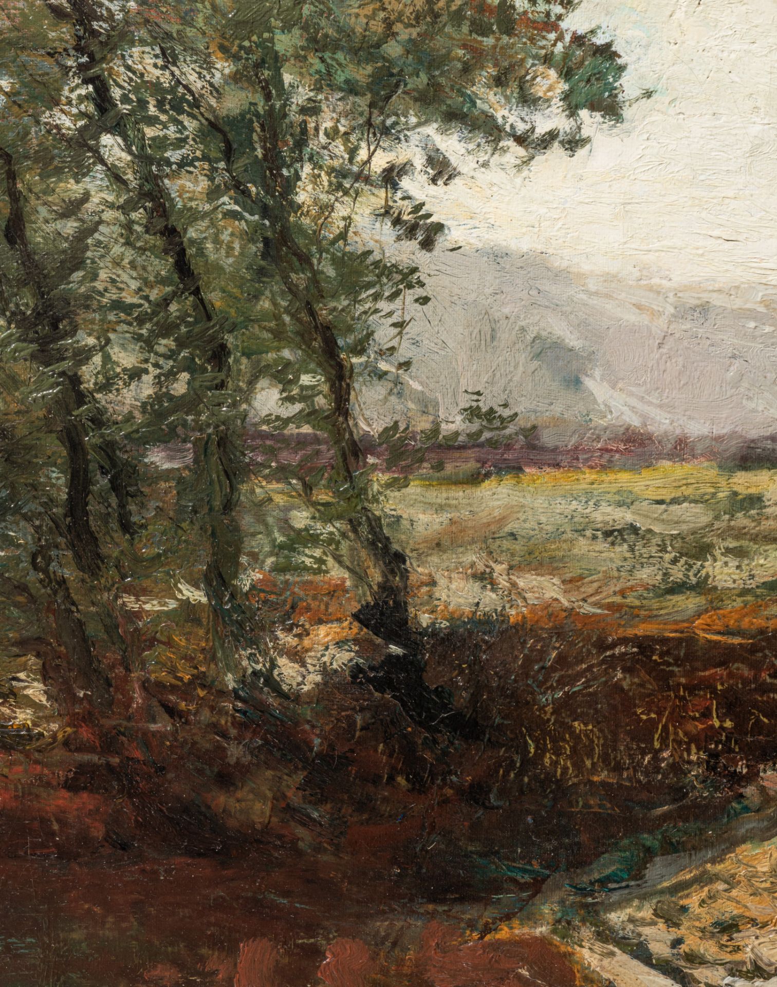 Alfred Bastien (1873-1955), the pleinairist at work, oil on canvas, 38 x 55 cm - Bild 7 aus 8