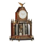 A Viennese Biedermeier mantle clock, 19thC, H 66 - W 41 cm