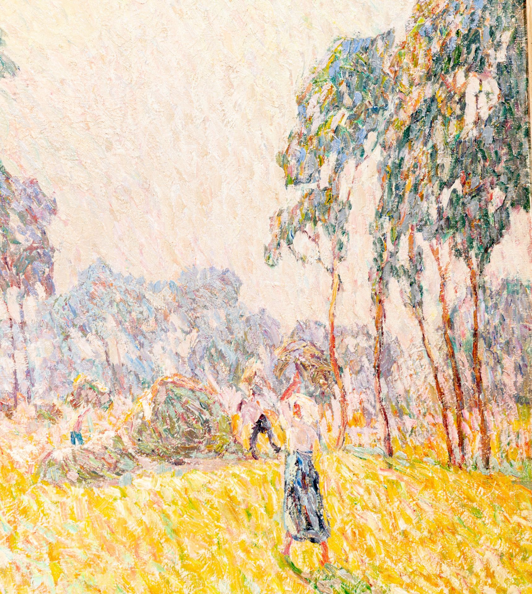 Modest Huys (1874-1932), 'De Oogst', the harvest, ca. 1912, oil on canvas, 71 x 82 cm - Bild 6 aus 6