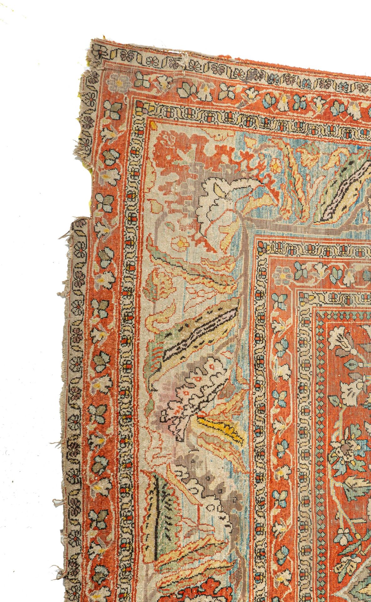 A Persian 'vase carpet', silk, 140 x 235 cm - Image 6 of 14