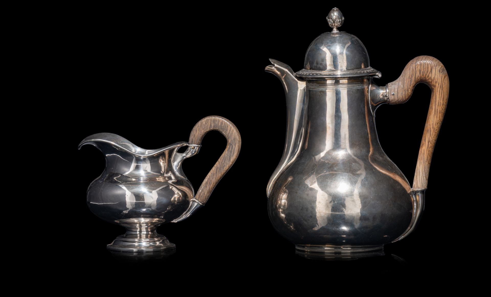 A set of silver tableware, H 13,5 - 24,5 cm - total weight: ca. 1.595 g - Bild 4 aus 17