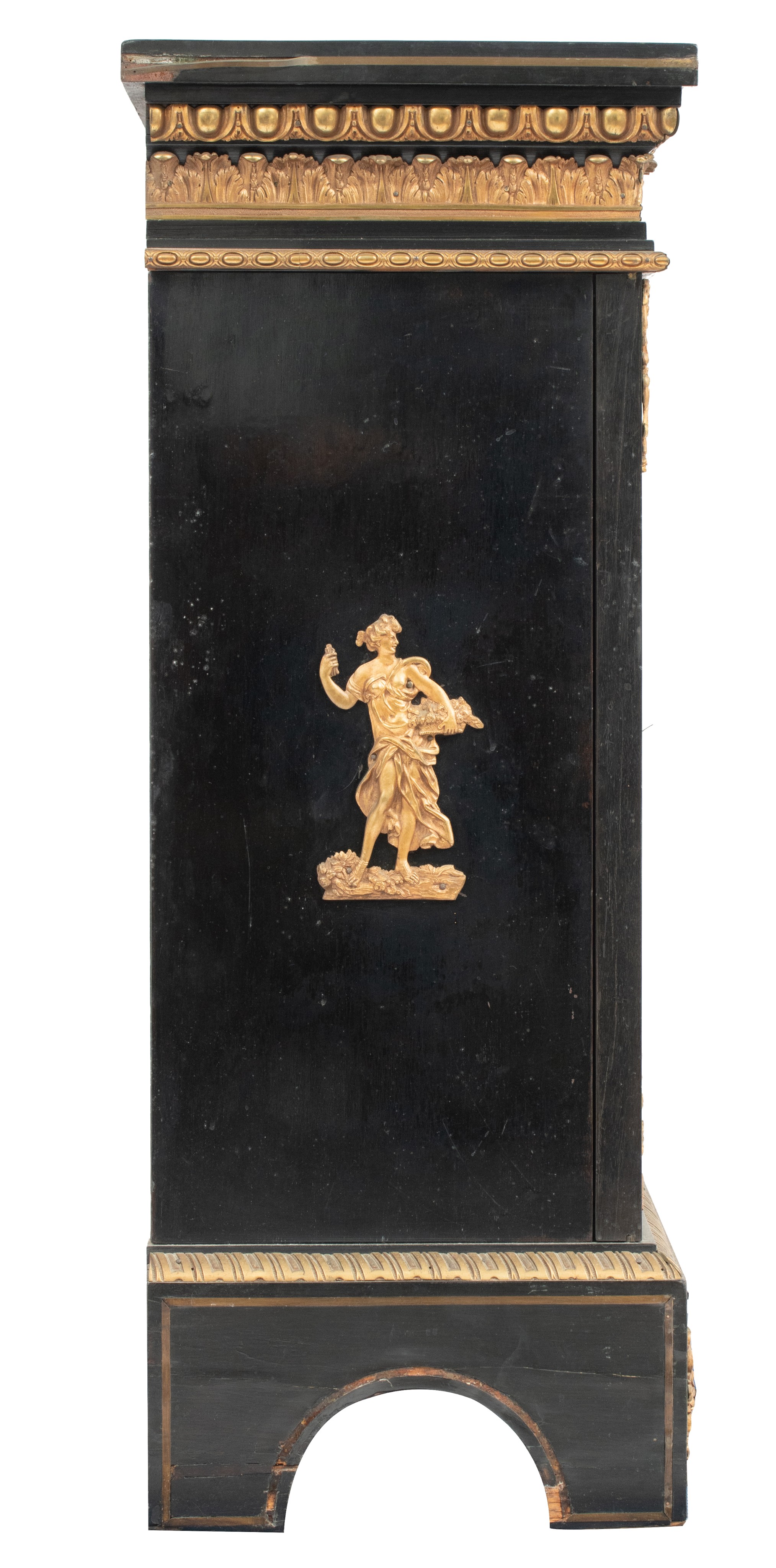 A Napoleon III Boulle 'meuble d'appui', late 19thC, H 105 - W 115 - D 40 cm - Image 5 of 11