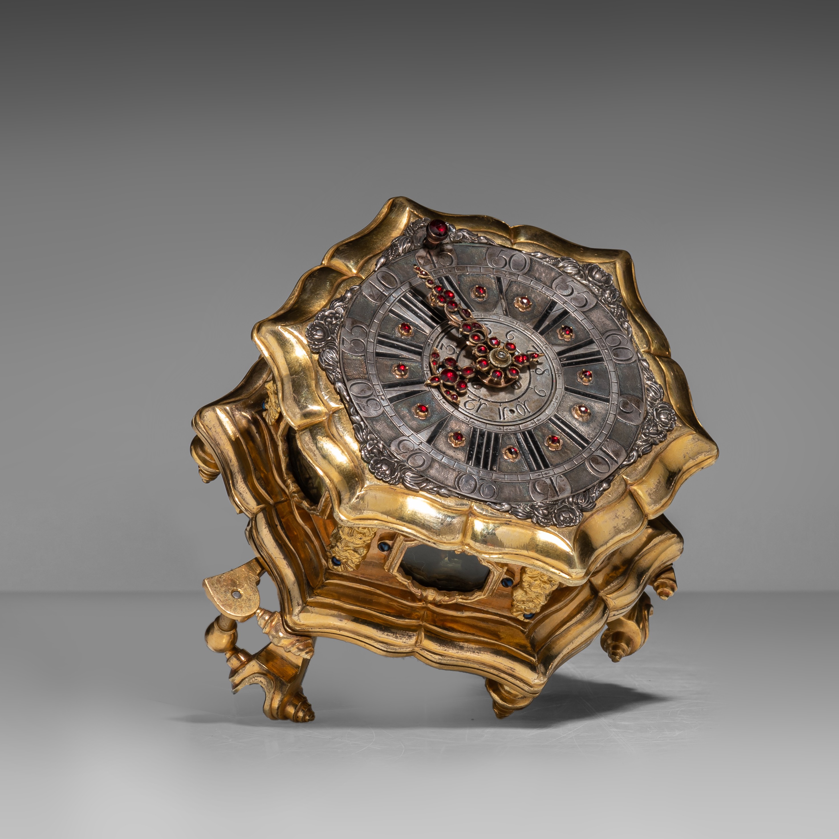 An important table clock with hour repeater and alarm, by Johan Simon Betzamyr, Danzig, ca. 1750, H - Image 16 of 27