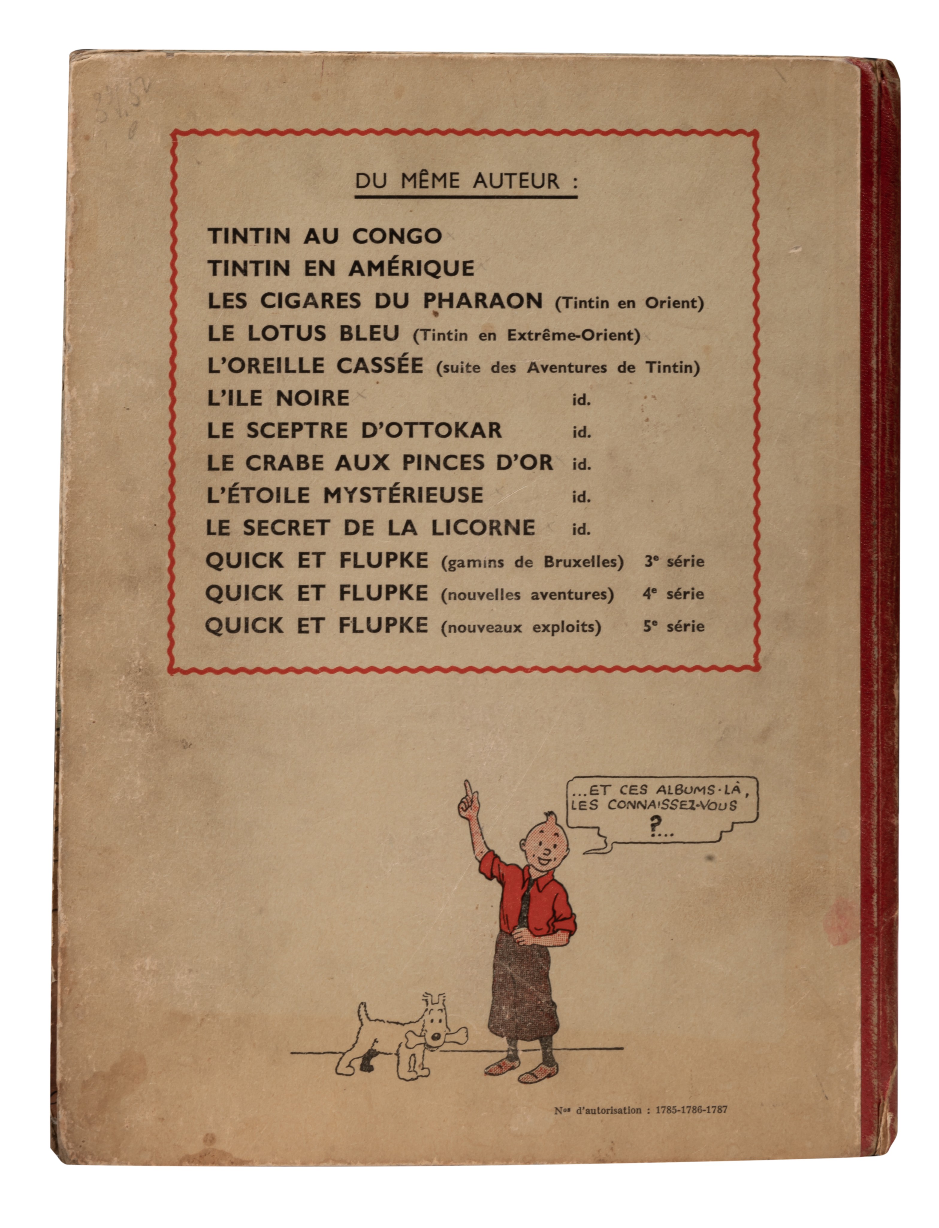 Hergé (1907-1983), 'Les Aventures de Tintin, L'Etoile Mystérieuse', 1943 - Image 3 of 8