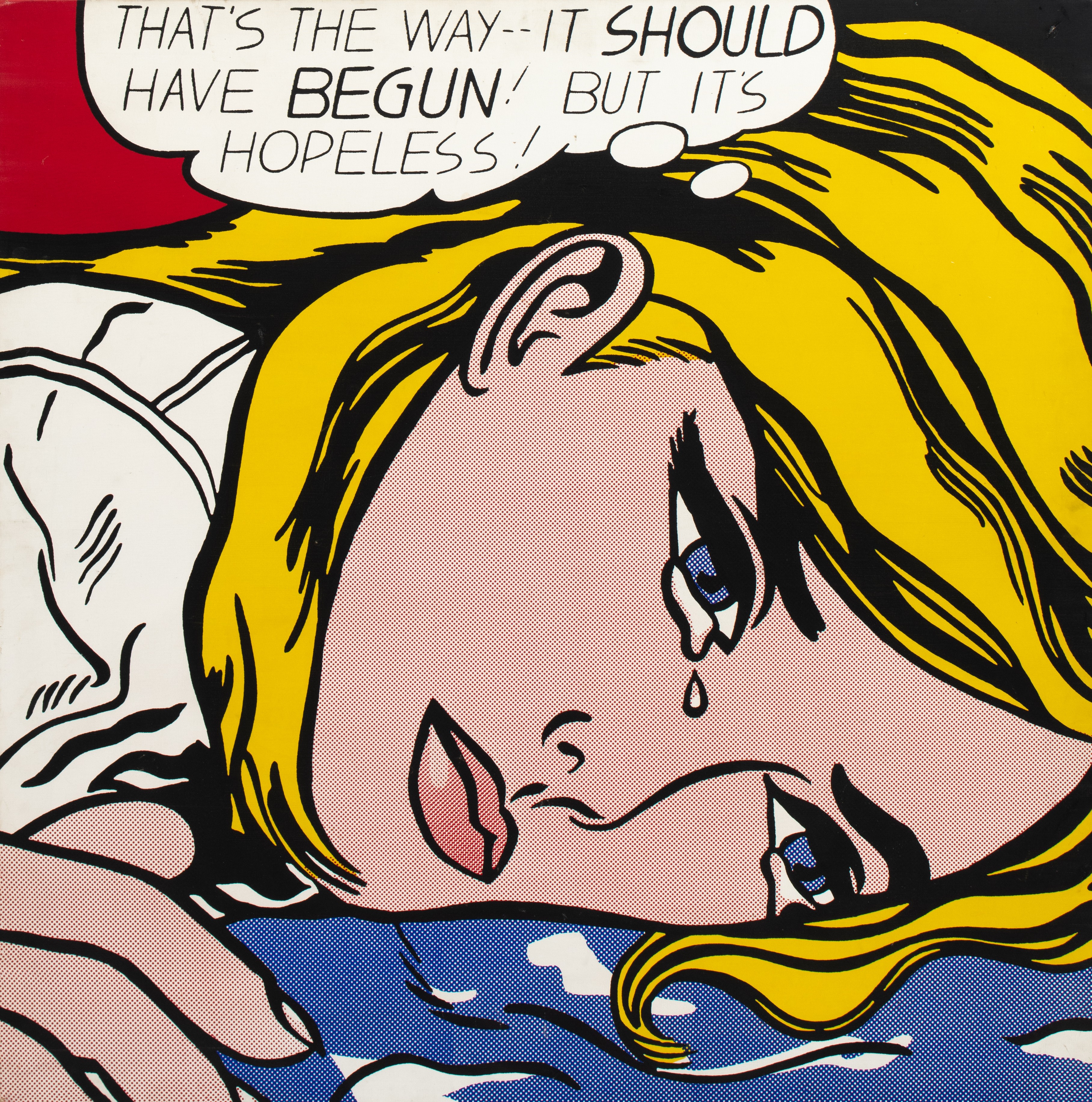 Roy Lichtenstein (1923-1997), 'That's the way', silkscreen on canvas, 'Limited Pirate Edition' (on 3