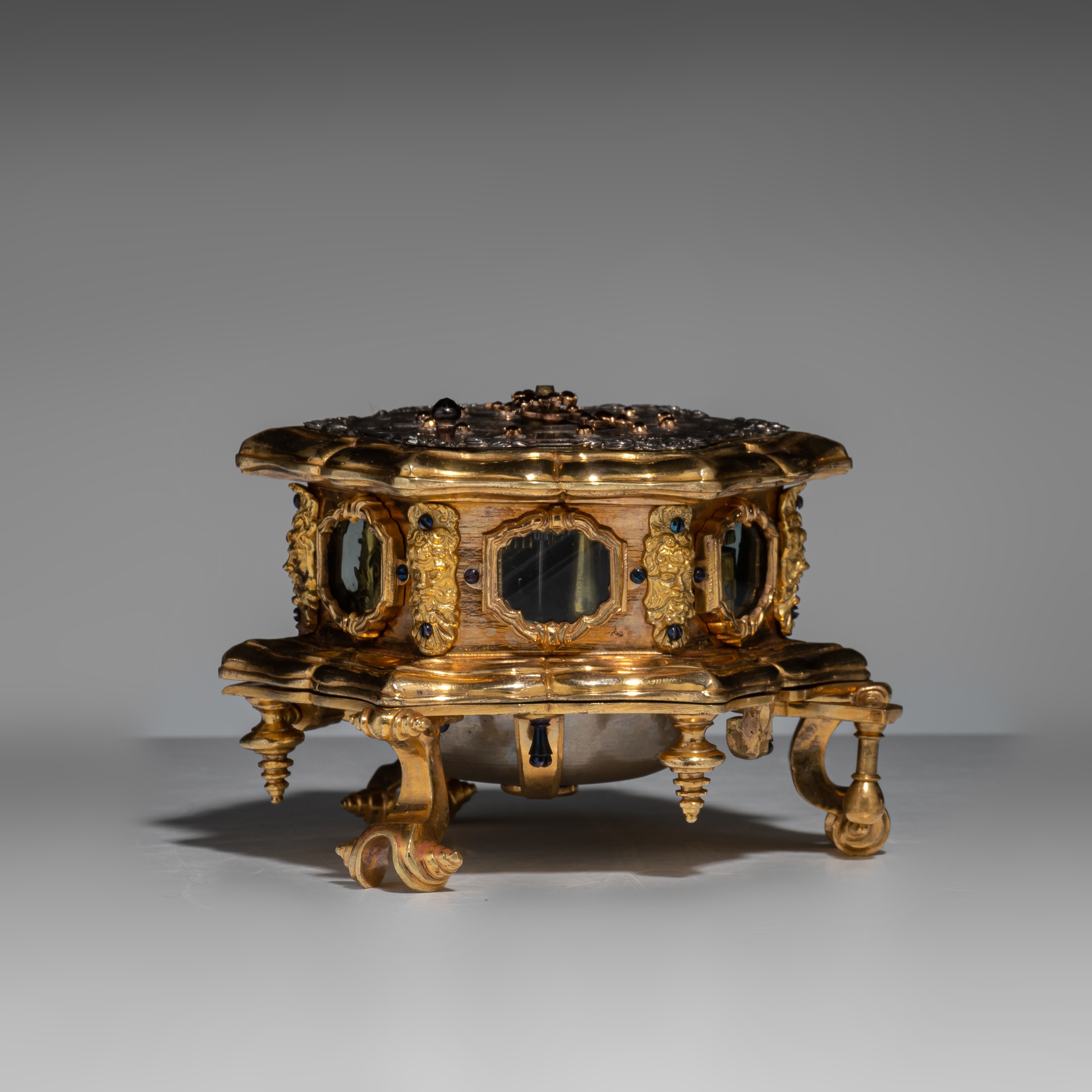 An important table clock with hour repeater and alarm, by Johan Simon Betzamyr, Danzig, ca. 1750, H - Image 20 of 27