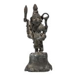 An archaic bronze figure, H 19,5 cm
