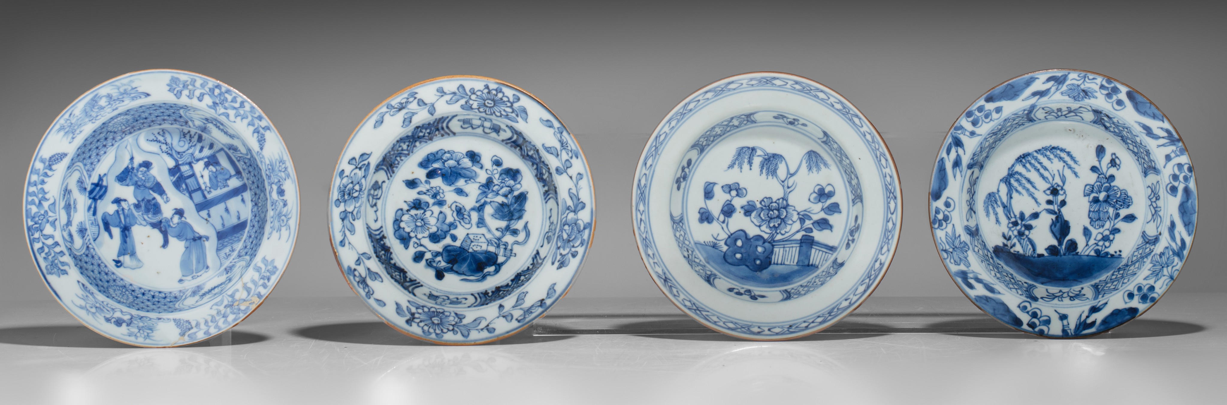 A collection of blue and white tea ware, Kangxi period, largest x cm - Image 4 of 13