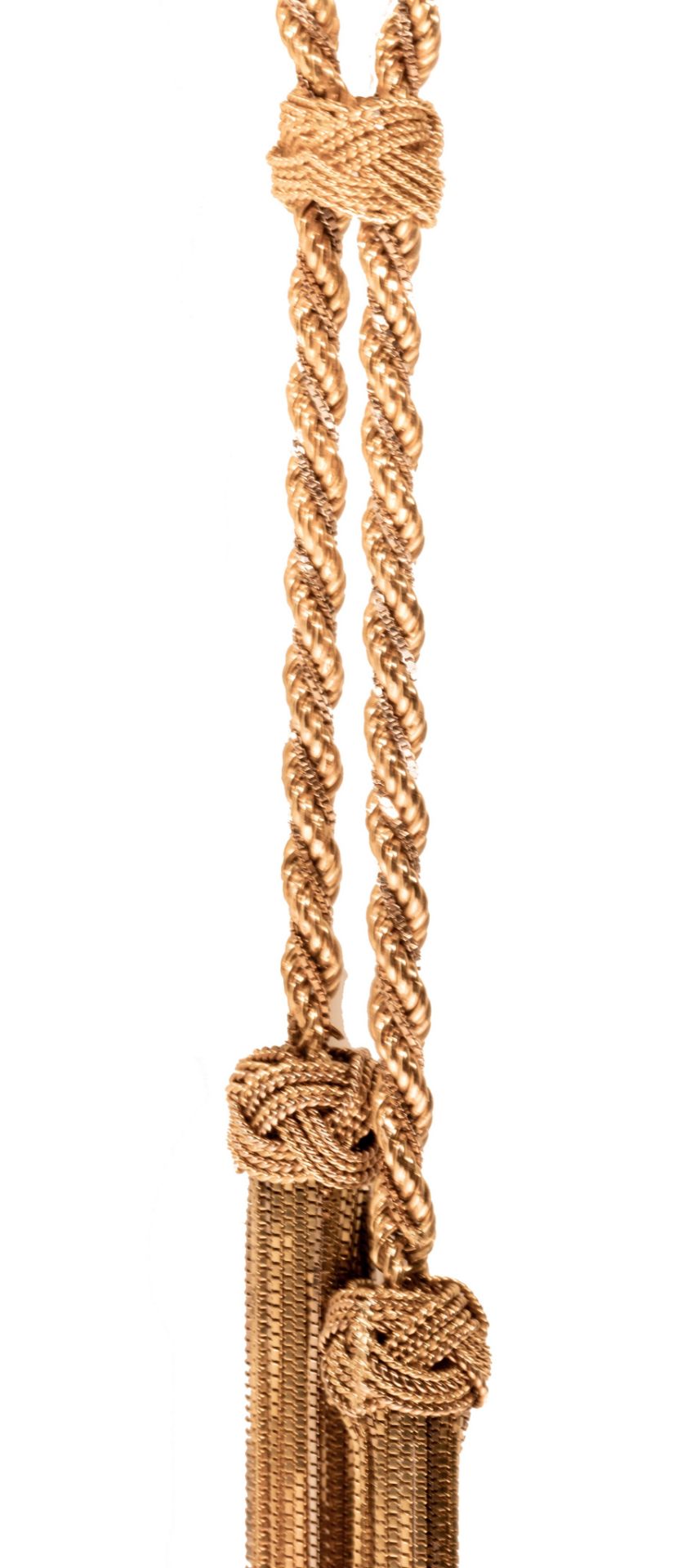 A tassel chain necklace in 18 ct yellow gold, 123 g - Image 3 of 3