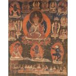 A Nepalese buddhist thangka, 18th/19th century, 59 x 75 cm