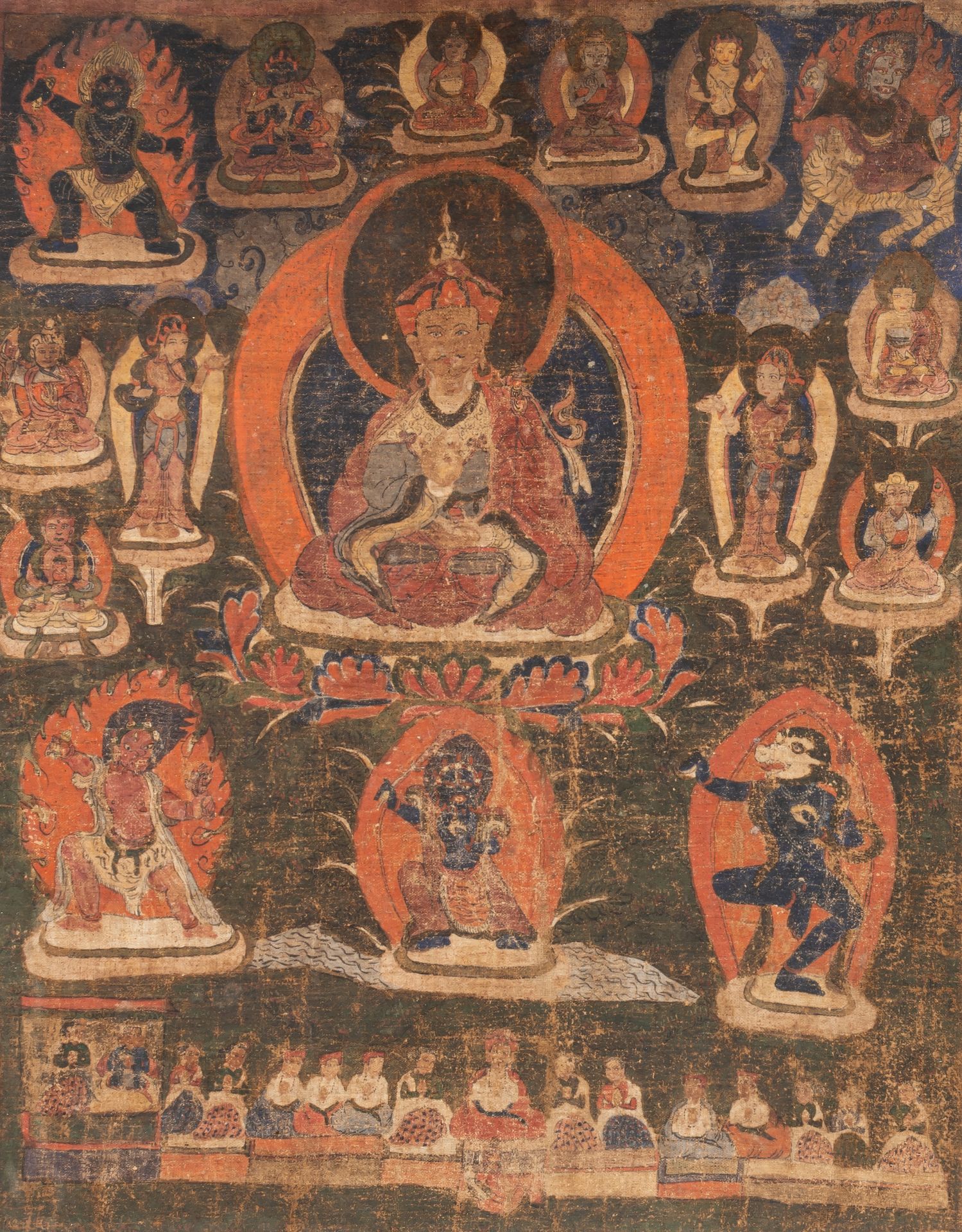 A Nepalese buddhist thangka, 18th/19th century, 59 x 75 cm