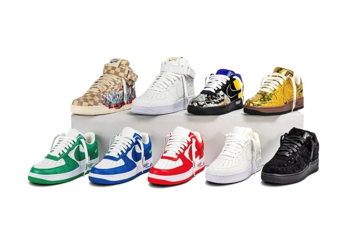 A complete series of nine Louis Vuitton and Nike “Air Force 1” by Virgil Abloh - Image 3 of 50