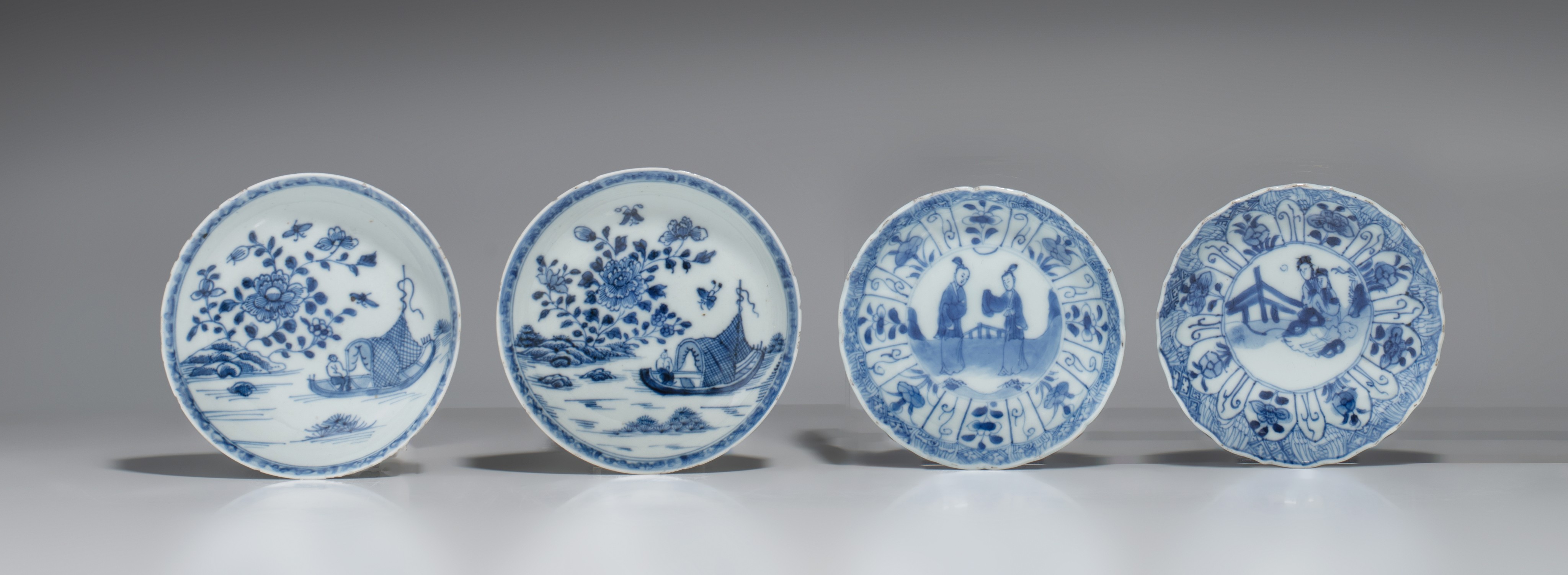 A collection of blue and white tea ware, Kangxi period, largest x cm - Image 6 of 13