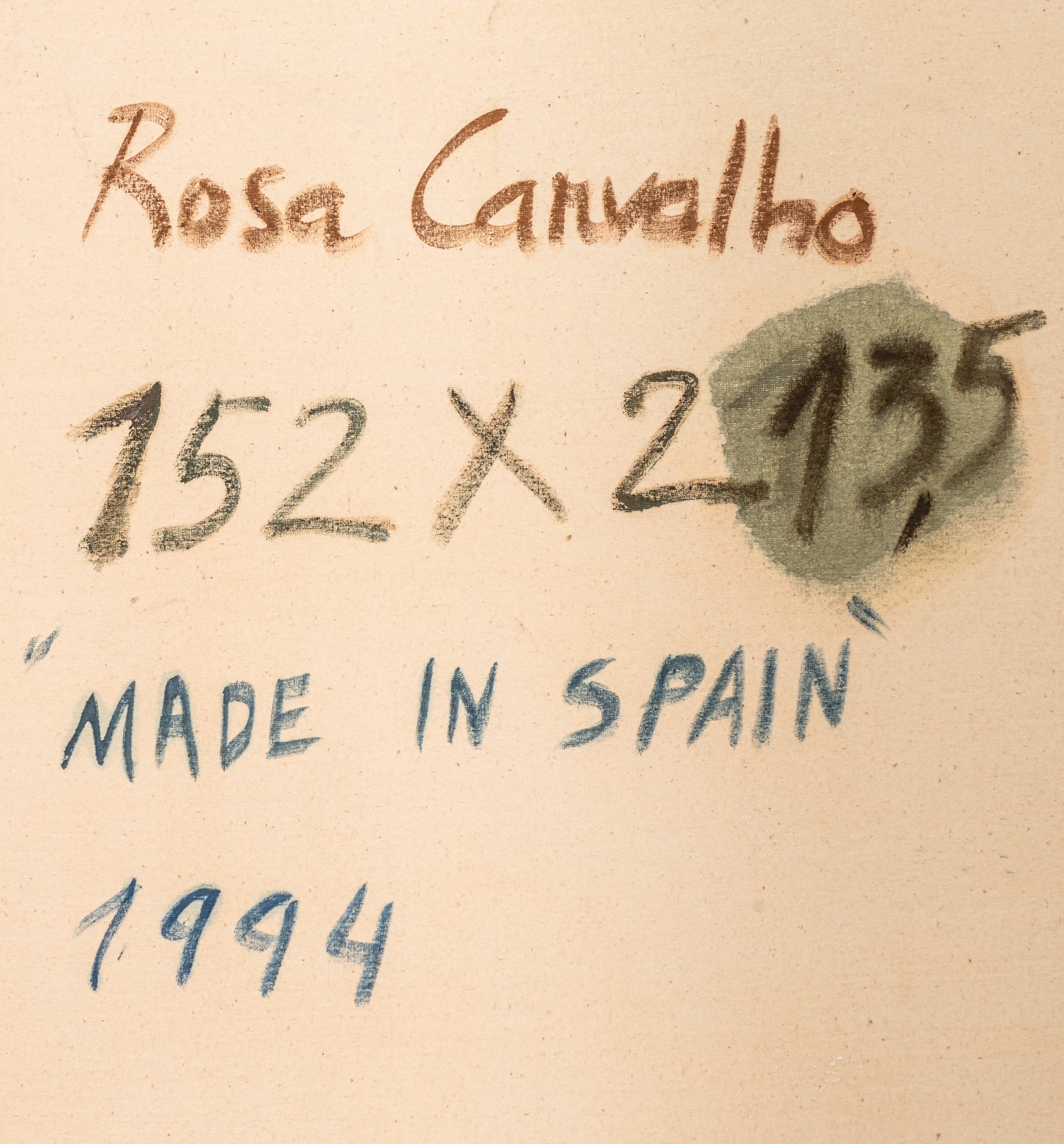 Rosa Carvalho (1952), 'Made in Spain', 1994, oil on canvas, 152 x 213,5 cm - Image 4 of 6