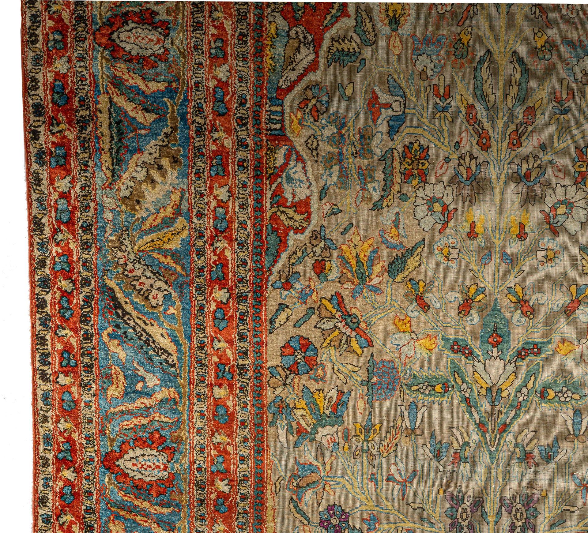 A Persian 'vase carpet', silk, 140 x 235 cm - Bild 9 aus 14