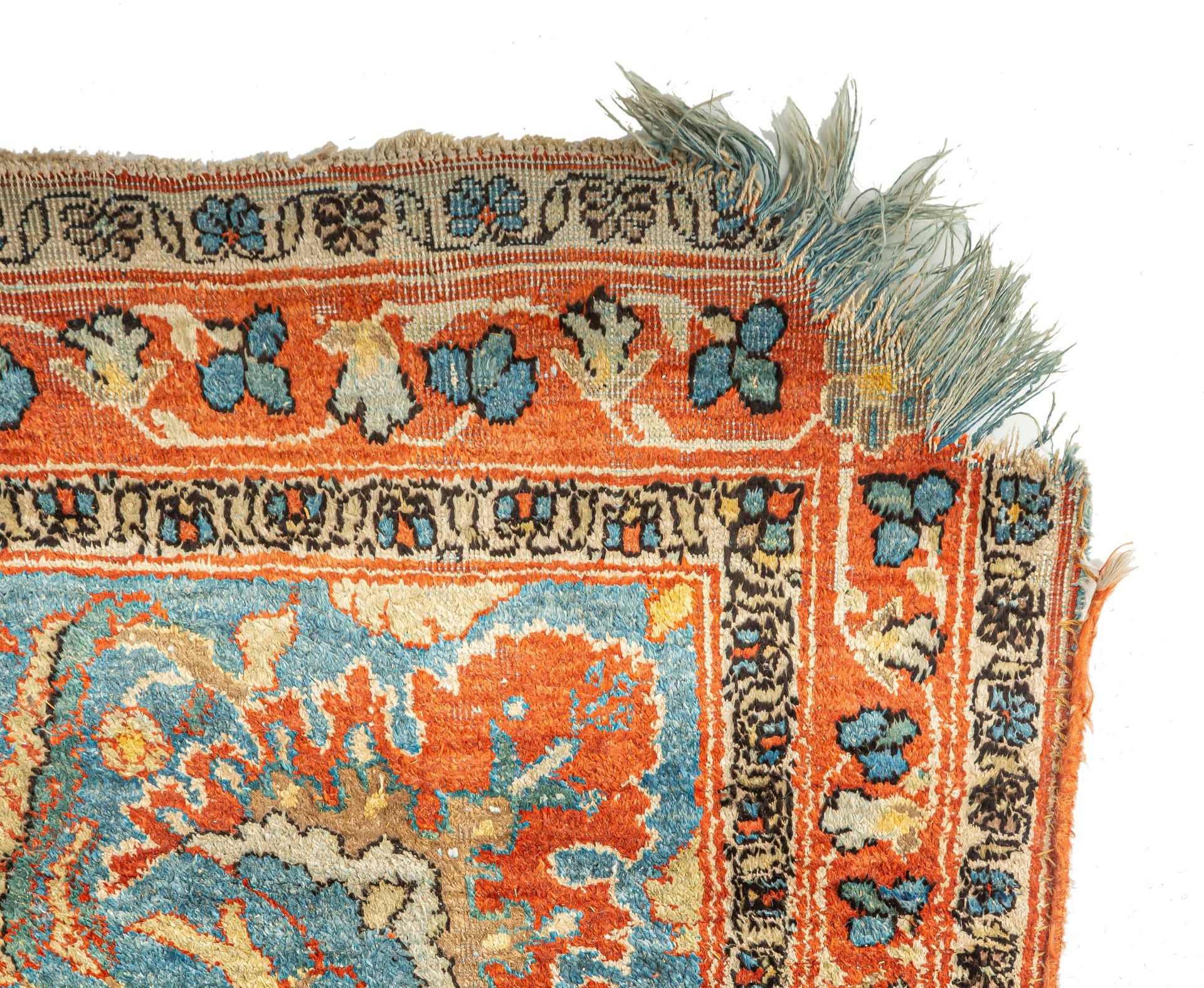 A Persian 'vase carpet', silk, 140 x 235 cm - Image 13 of 14