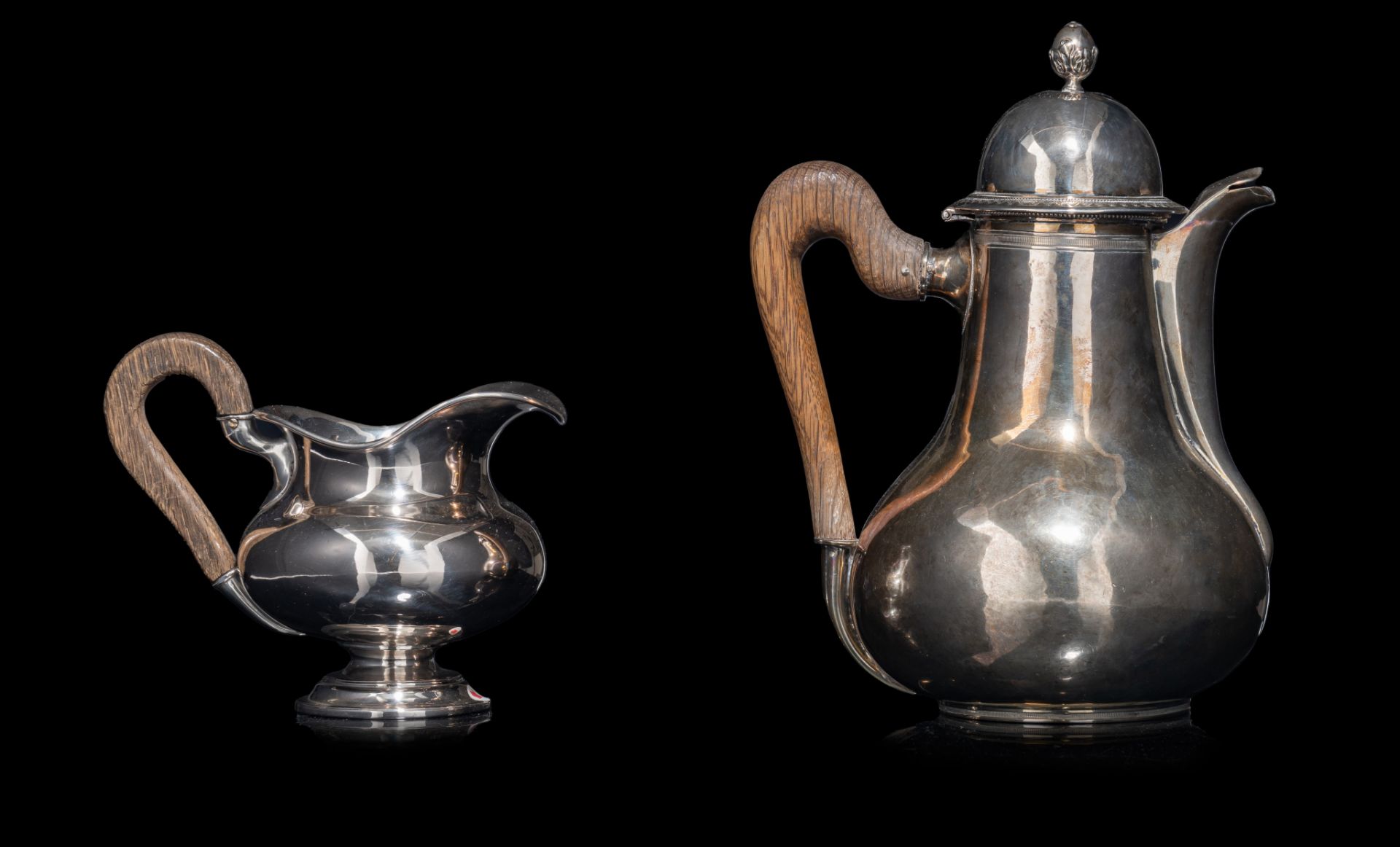 A set of silver tableware, H 13,5 - 24,5 cm - total weight: ca. 1.595 g - Image 2 of 17