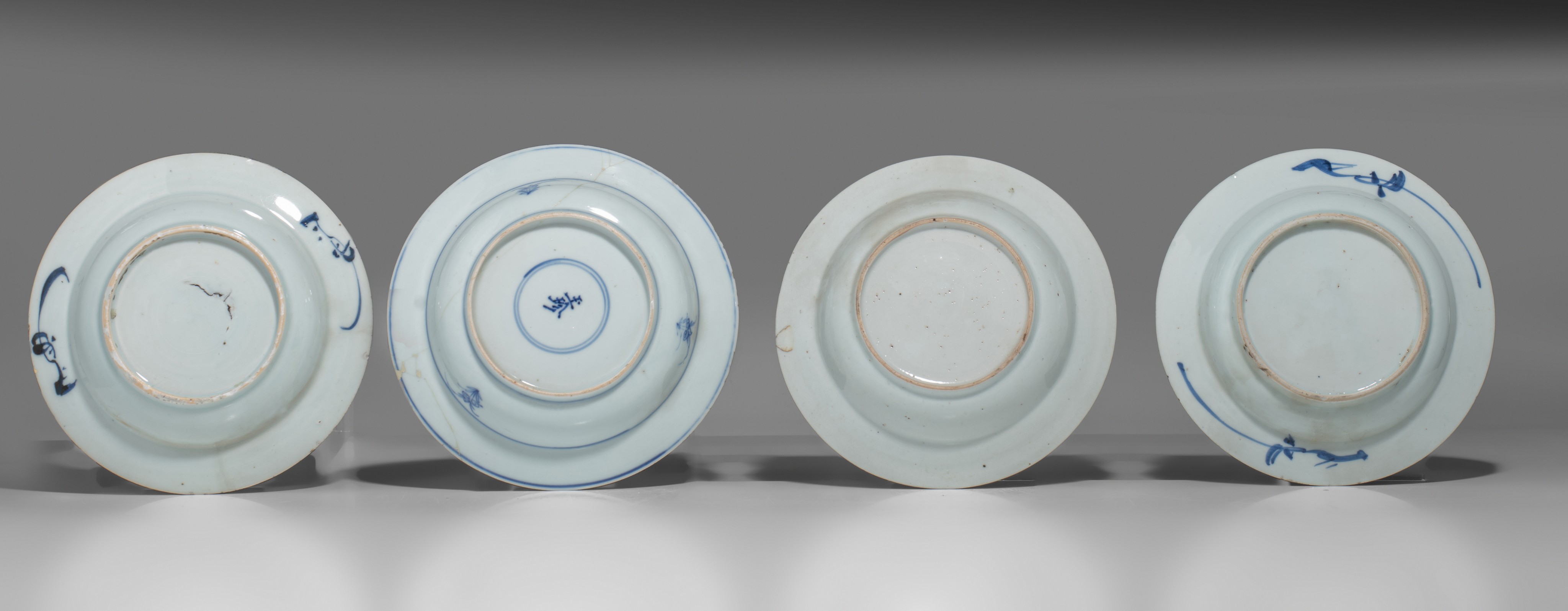 A collection of blue and white tea ware, Kangxi period, largest x cm - Image 5 of 13