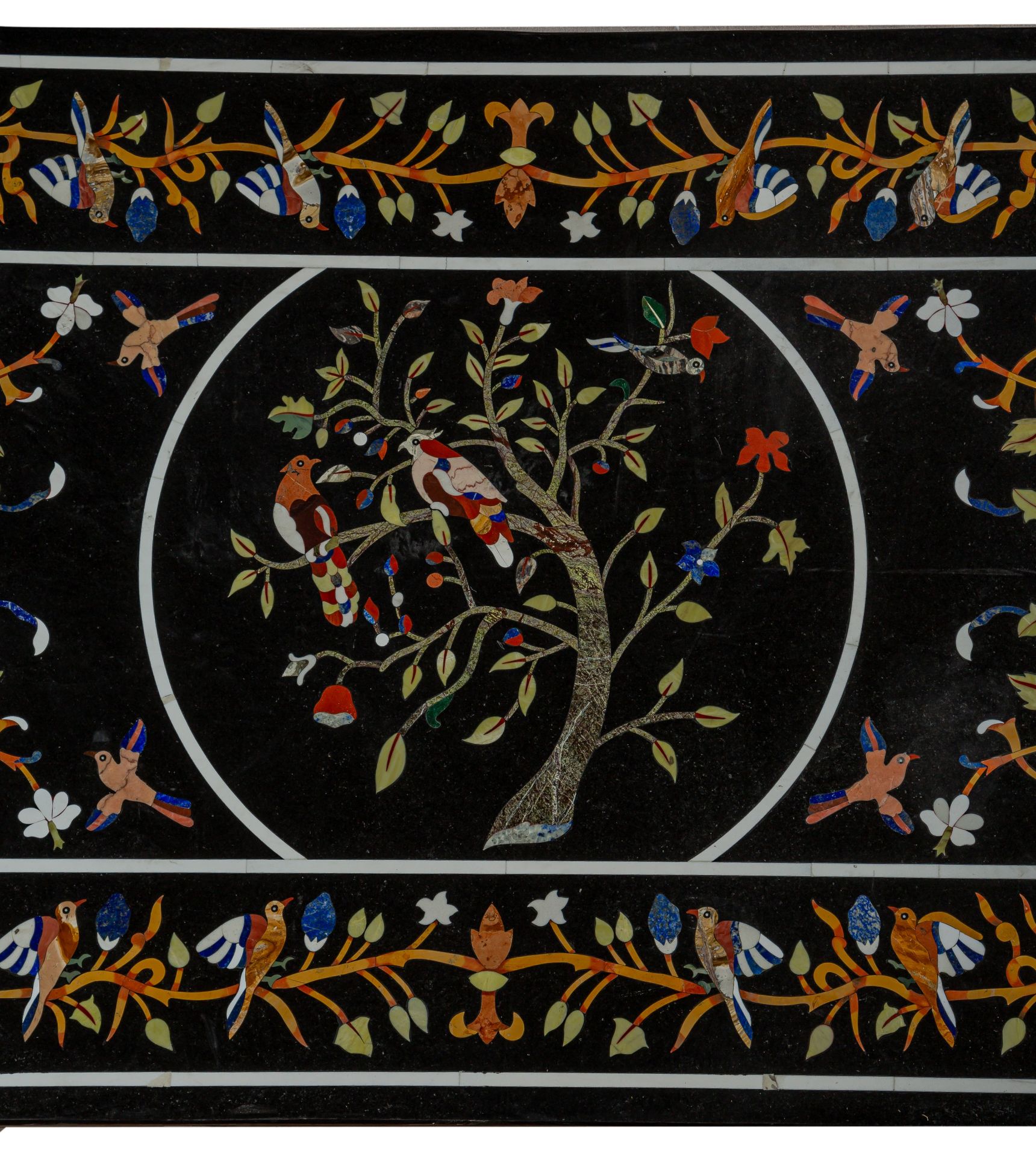 A rectangular Italian pietra dura table top, 90 x 180 cm - Image 3 of 4