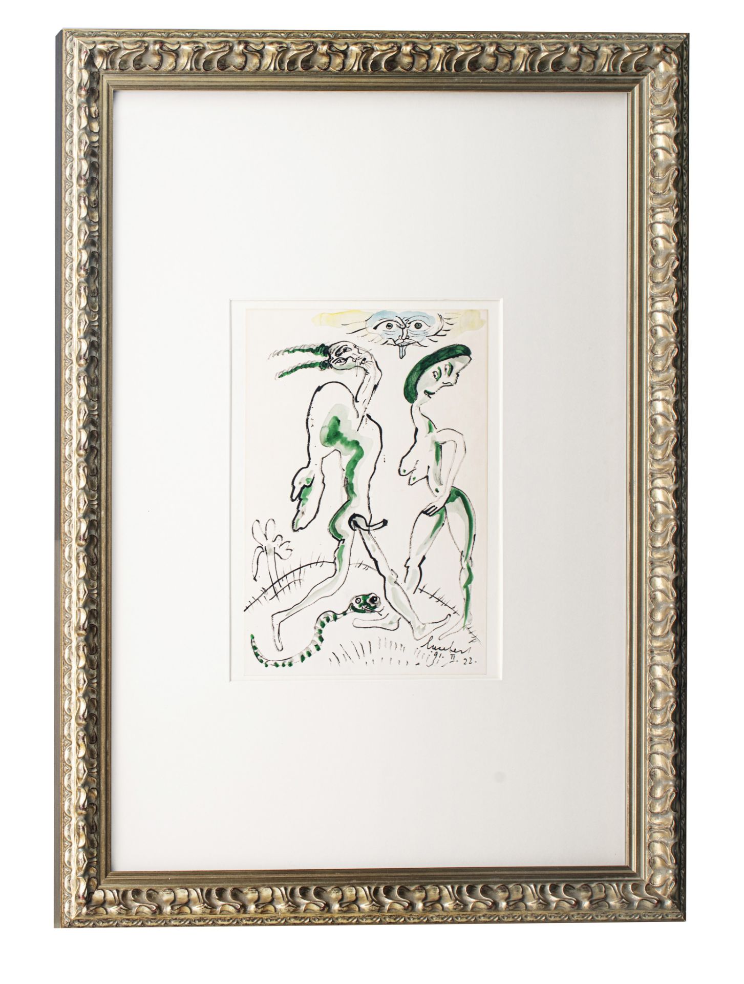 Lucebert (1924-1994), untitled, 1991, ink and watercolour on paper, 23 x 32,5 cm - Image 2 of 5
