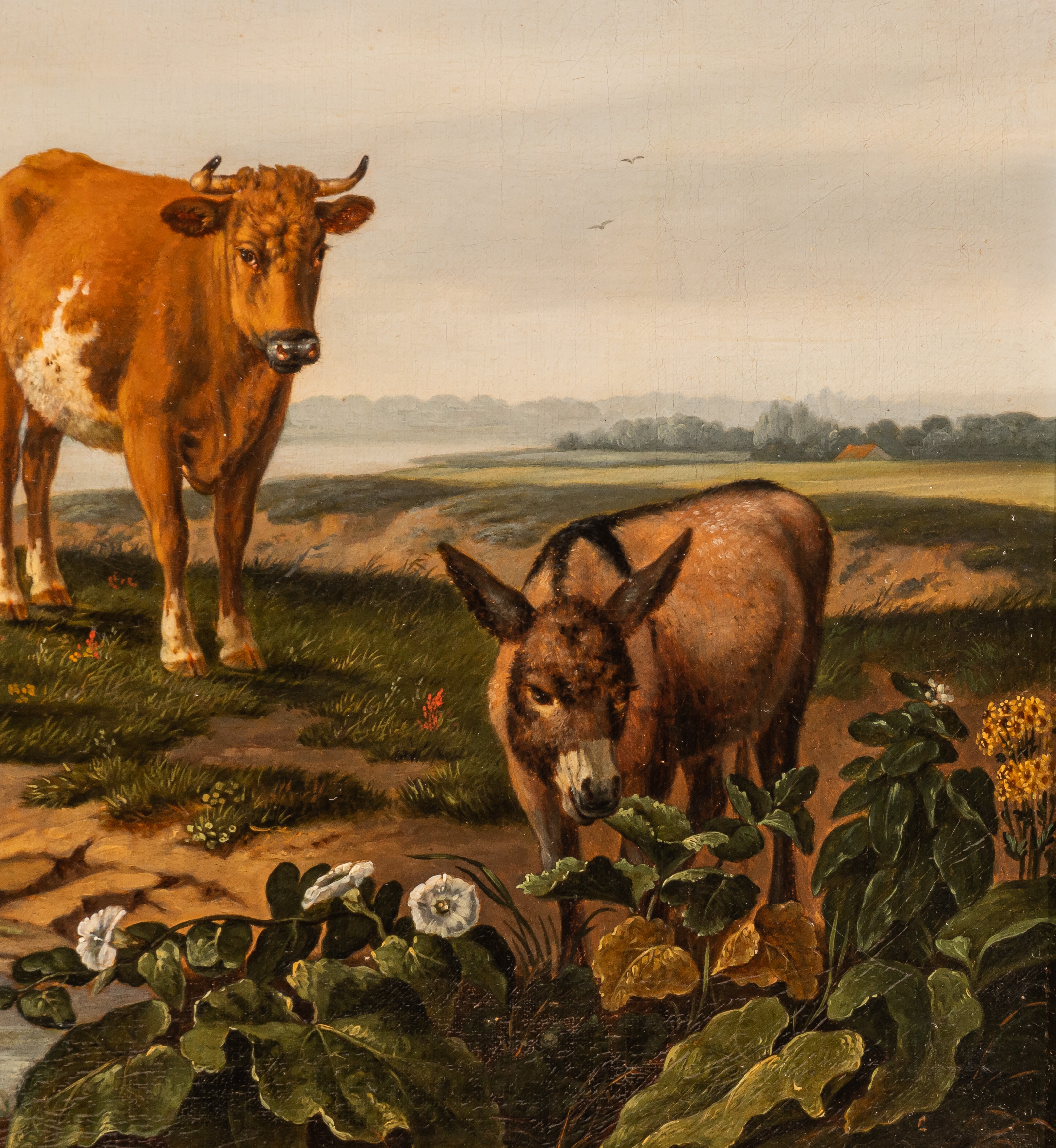 Abraham Bruiningh van Worrell (1787-1832), resting cattle in a landscape, oil on canvas, 51,5 x 63 c - Image 6 of 6