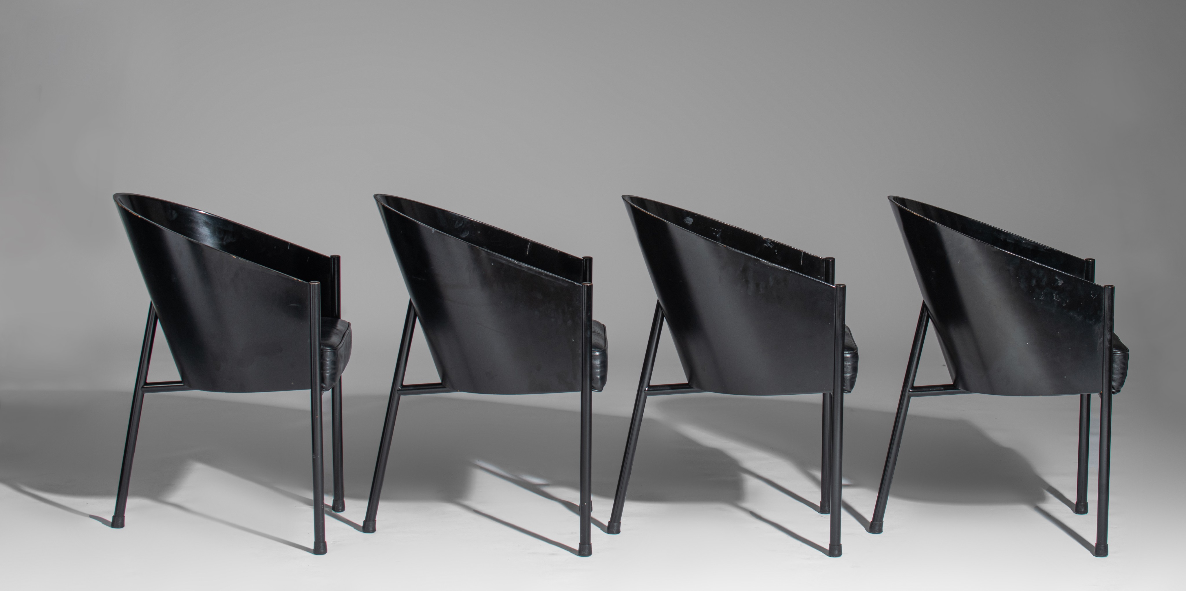 A vintage set of 4 Costes chairs by Philippe Starck for Aleph Driade, Italy, 1984, H 80 - W 47,5 cm - Image 14 of 20