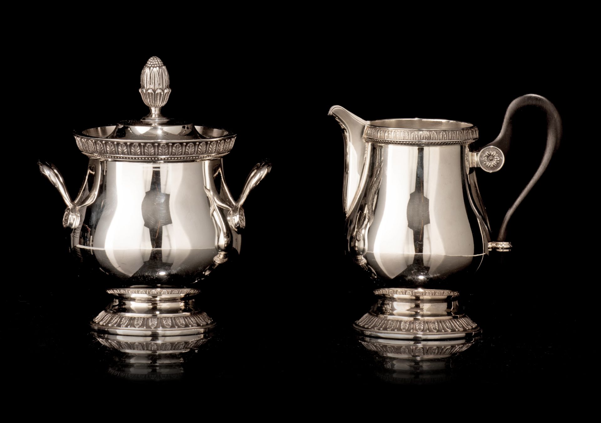 An interesting collection of silver-plated items by Christofle - France, model Malmaison - Bild 10 aus 16