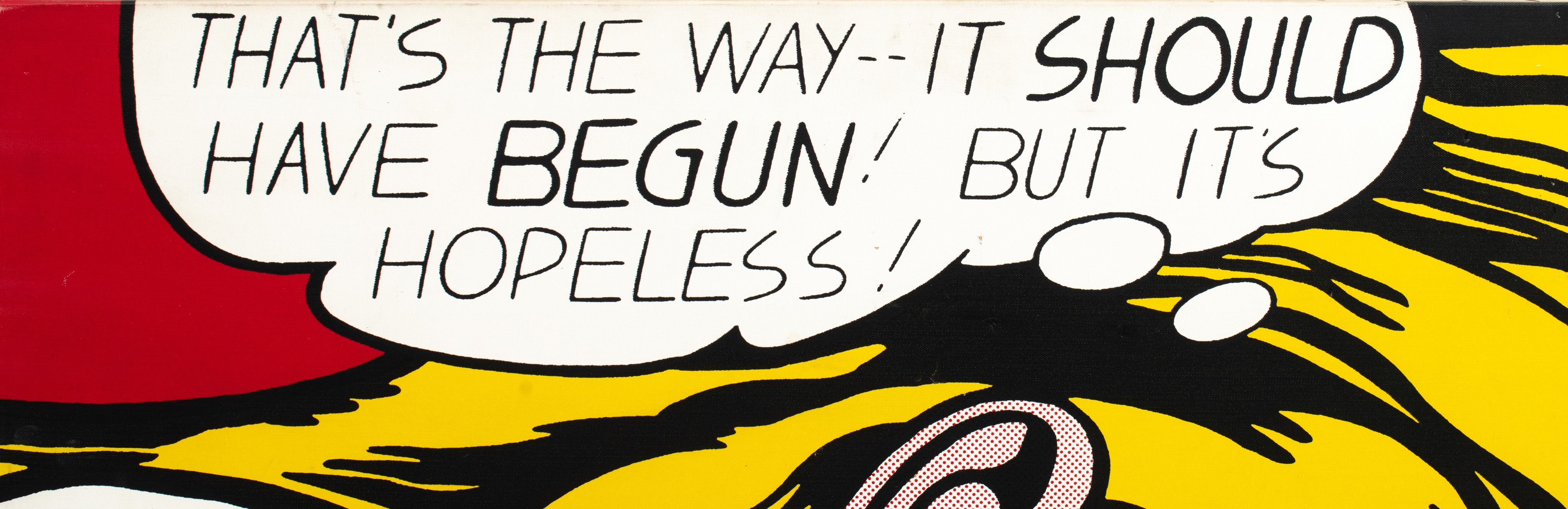 Roy Lichtenstein (1923-1997), 'That's the way', silkscreen on canvas, 'Limited Pirate Edition' (on 3 - Image 6 of 8