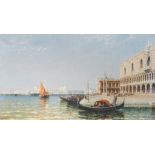 Arthur Joseph Meadows (1843-1907), view of Venice, 1903, oil on canvas, 61 x 106 cm