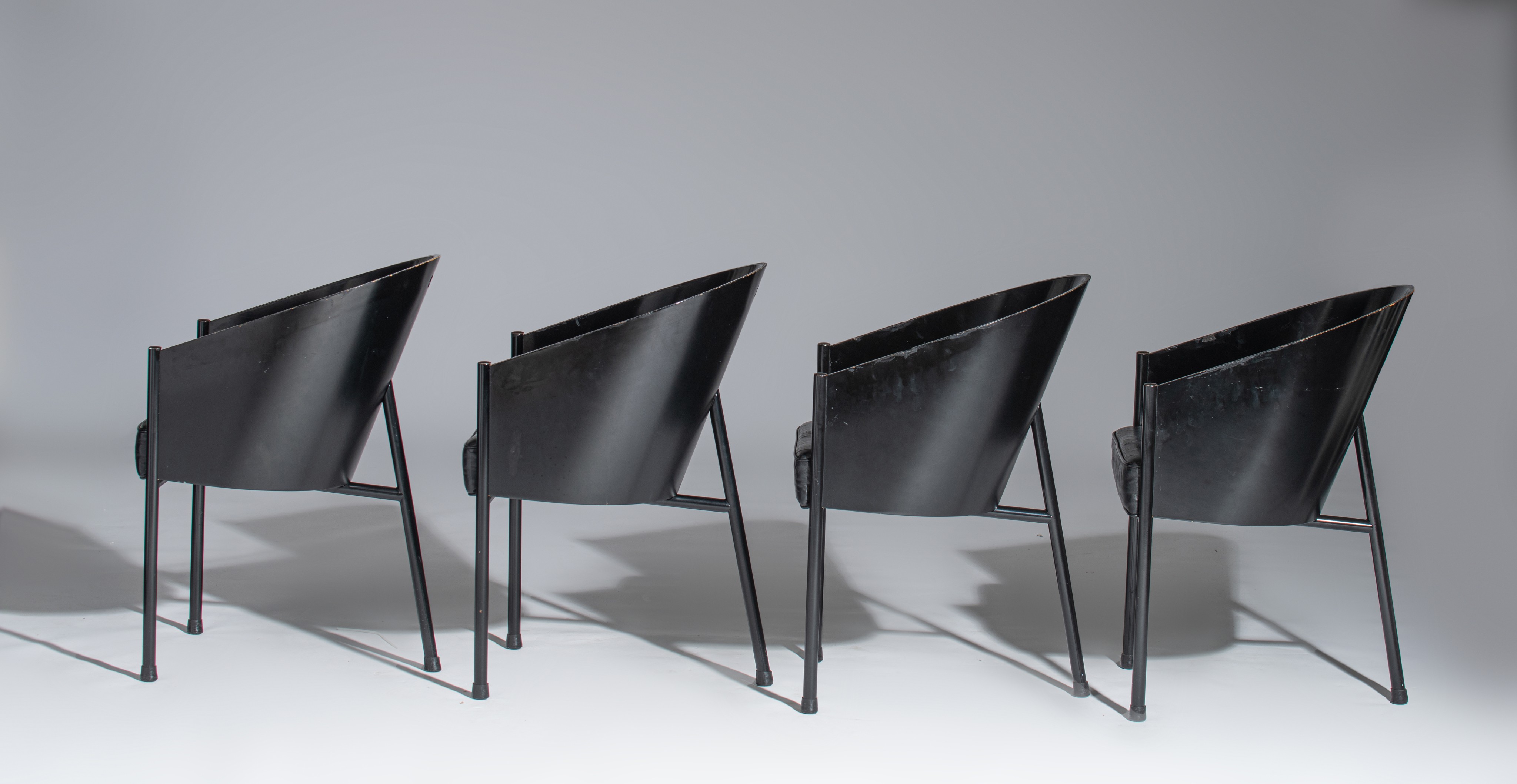 A vintage set of 4 Costes chairs by Philippe Starck for Aleph Driade, Italy, 1984, H 80 - W 47,5 cm - Image 3 of 20