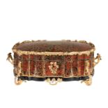 A very fine Napoleon III Boule box with gilt bronze mounts, H 14,5 - W 41 cm