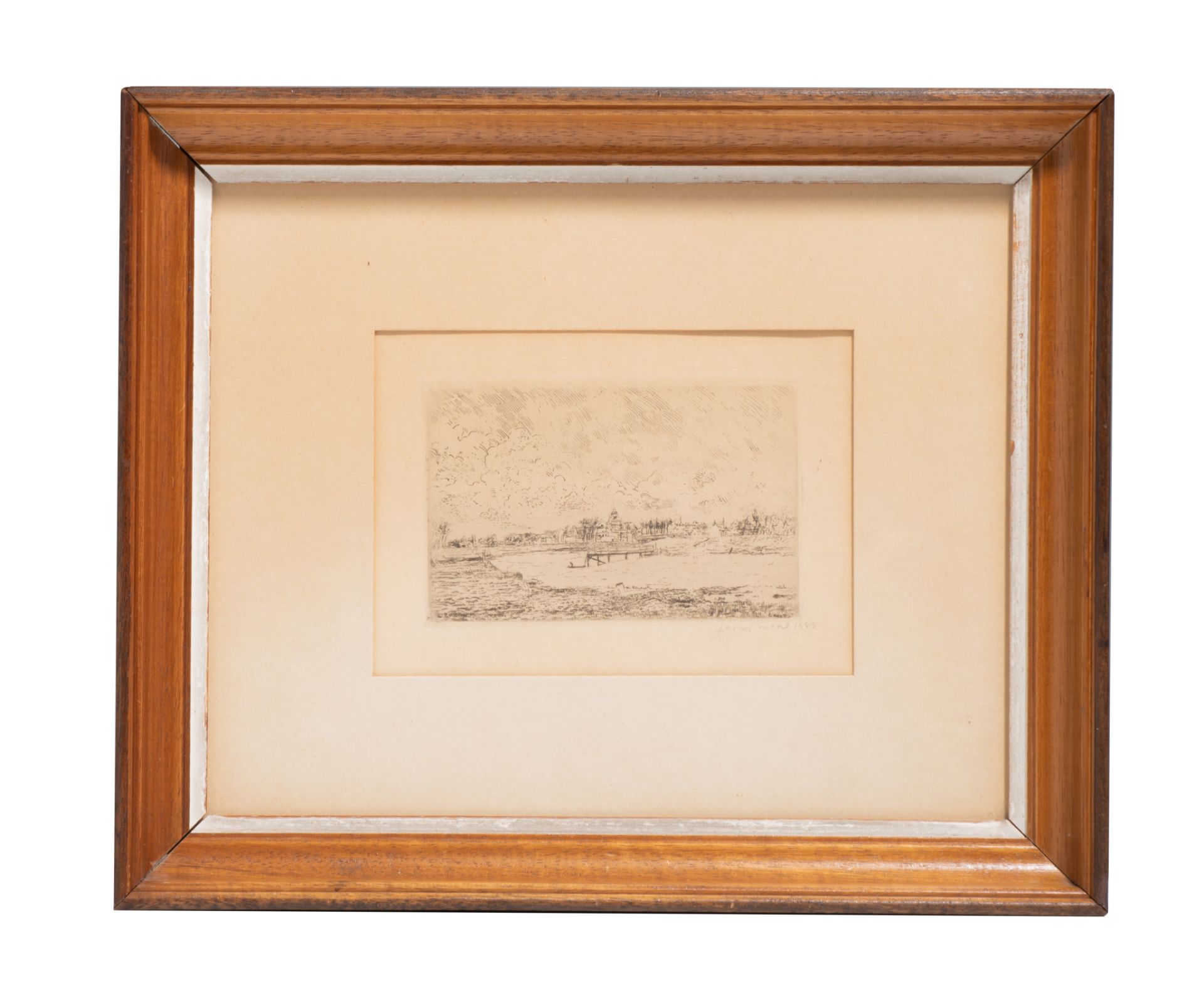 James Ensor (1860-1949), 'Vue de Nieuport' (View of Nieuport), 1888, echting on simili japon, 85 x 1 - Bild 2 aus 3